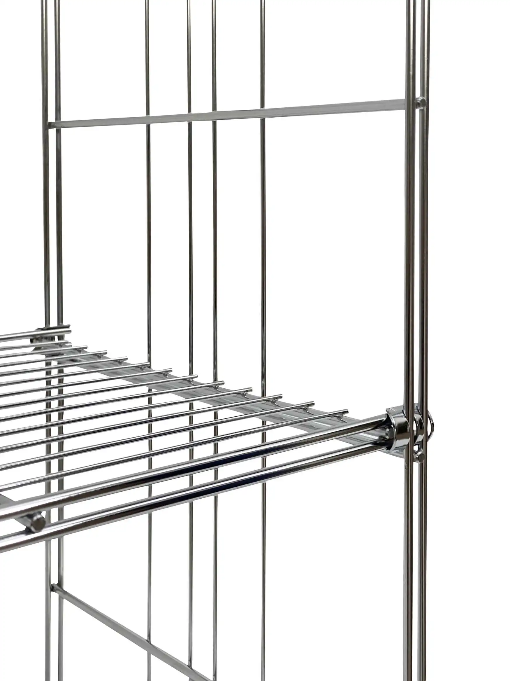 Ergänzungsset mit 3 Gitterböden Chrom-Light 79 cm hoch