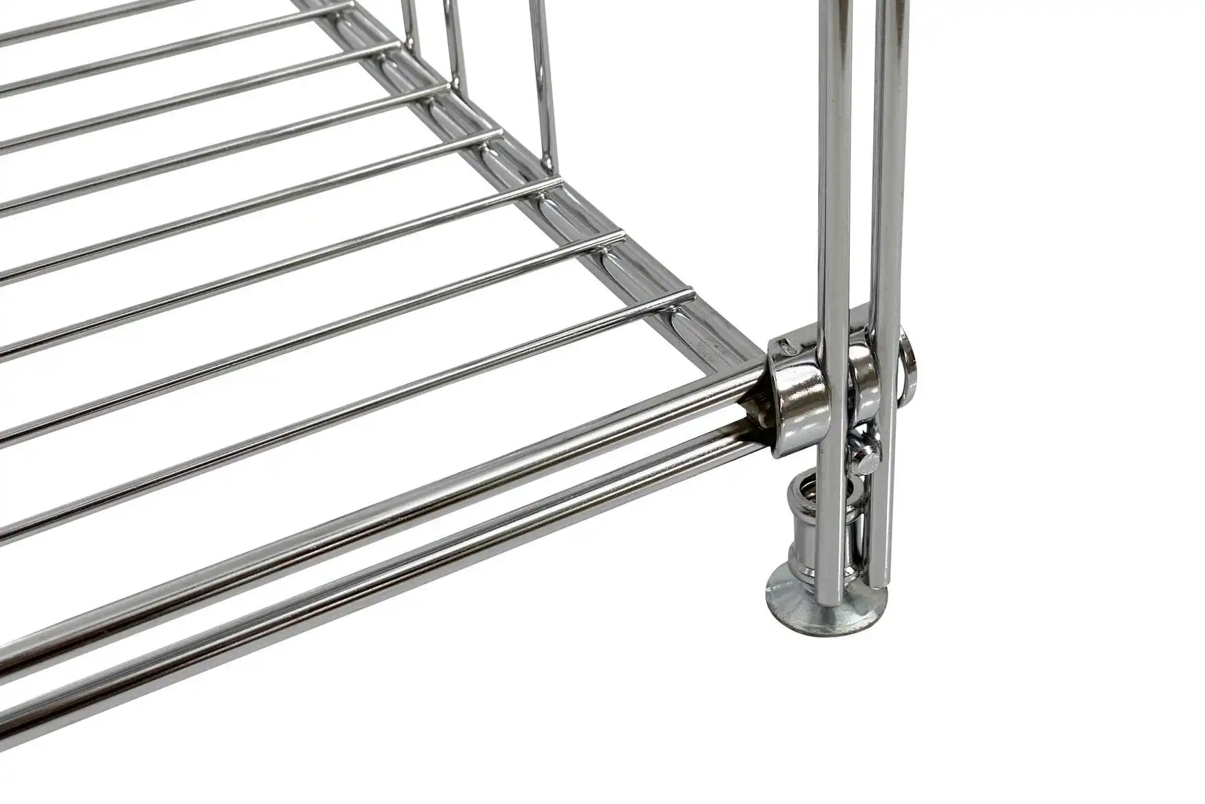 Ergänzungsset mit 4 Gitterböden Chrom-Light 118 cm hoch