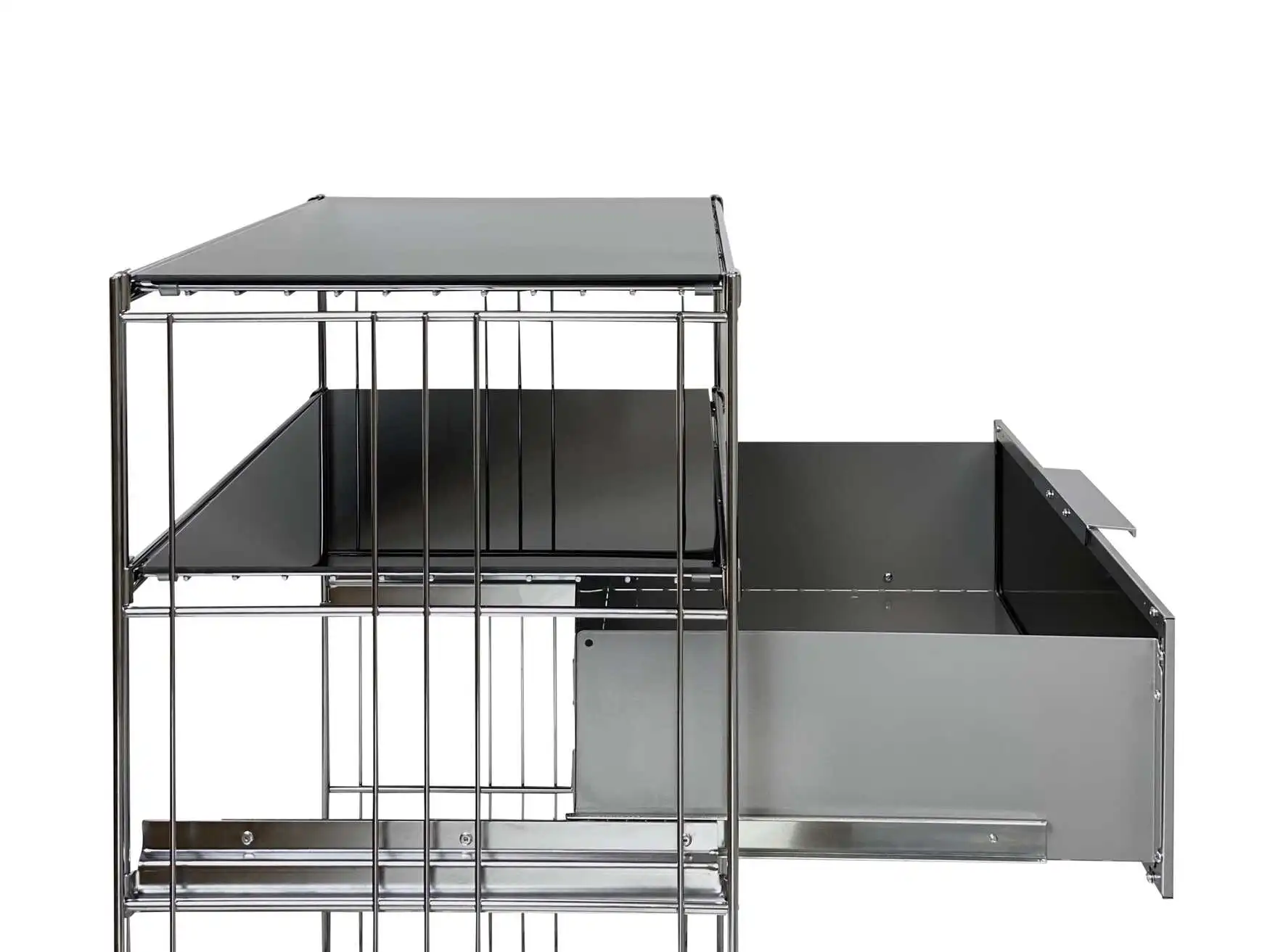 370811 Metallschublade weiss 27x37x38 cm (Höhe x Breite x Tiefe)