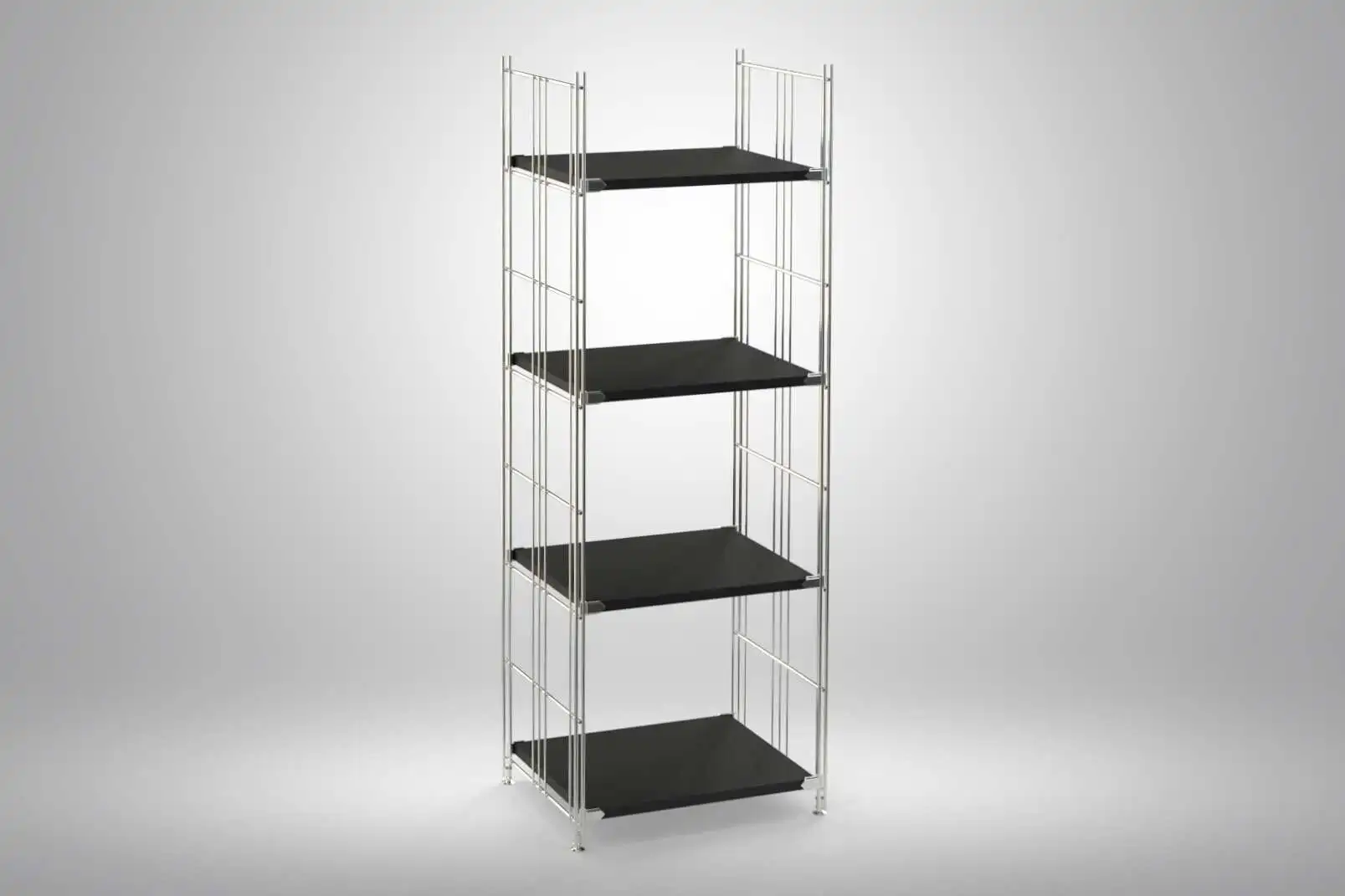 Kombiniert mit Holz- oder Gitterböden lassen sich ganze Regal-Wände gestalten.