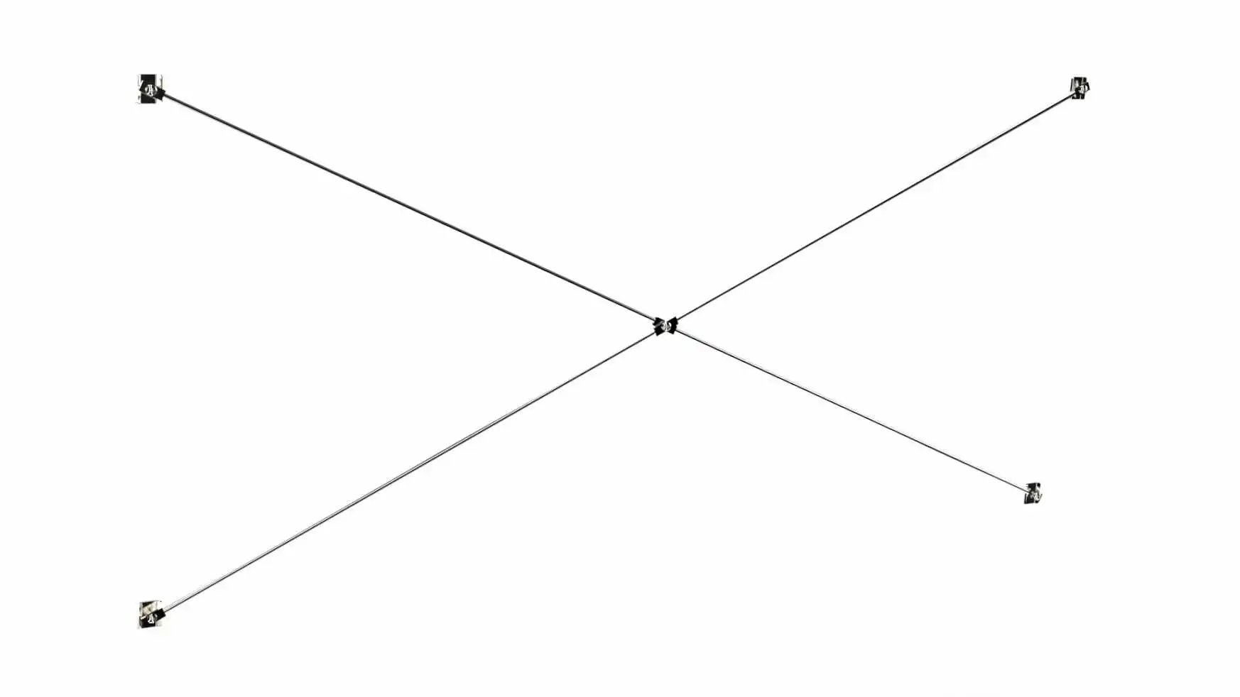 ETAGAIR Kreuzstrebe Schenkelläge 1000-1200-1500-2000 mm lang KW10 KW12 KW15 KW20