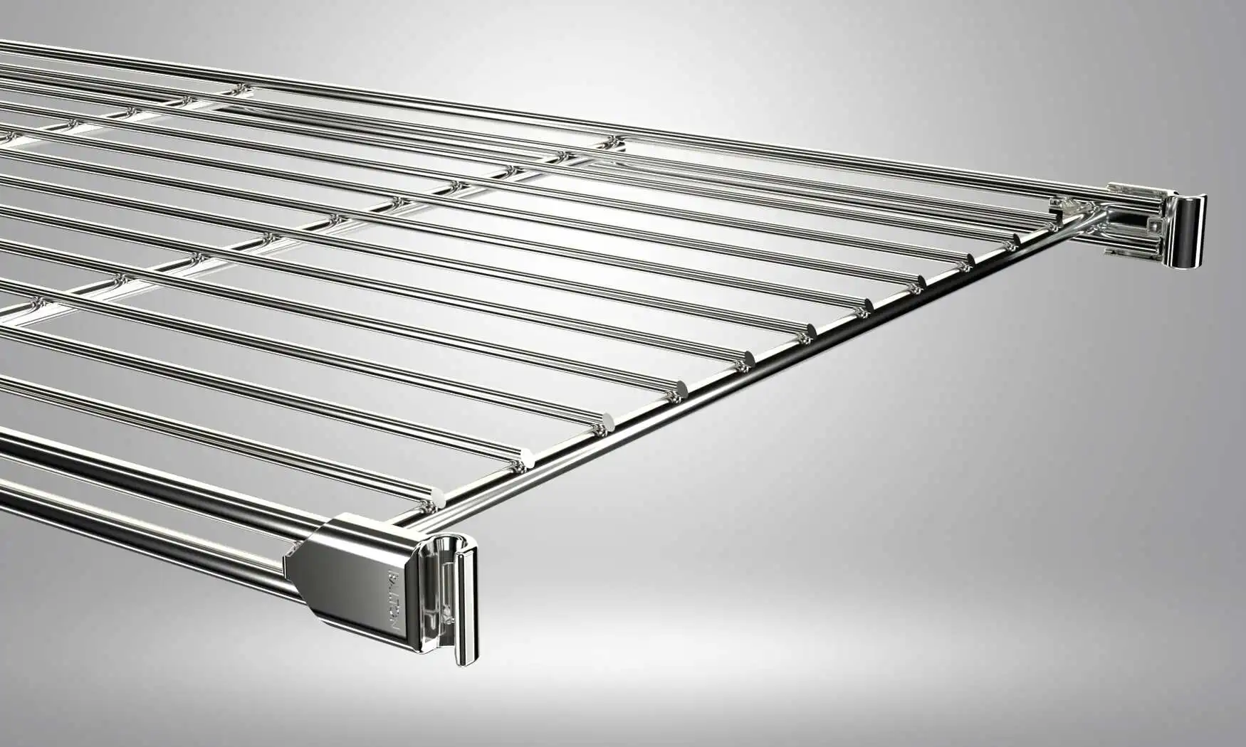 80-6270 Gitterbodenbeschläge 4er Set - benötigte Halterungen liegen dem Gitterboden bei