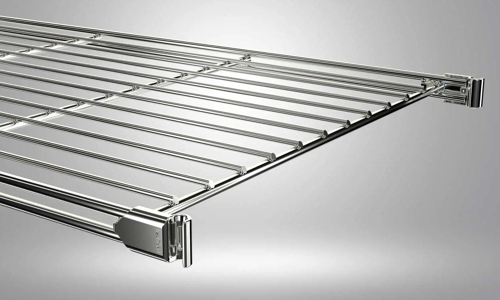 80-6270 Gitterbodenbeschläge 4er Set - benötigte Halterungen liegen dem Gitterboden bei