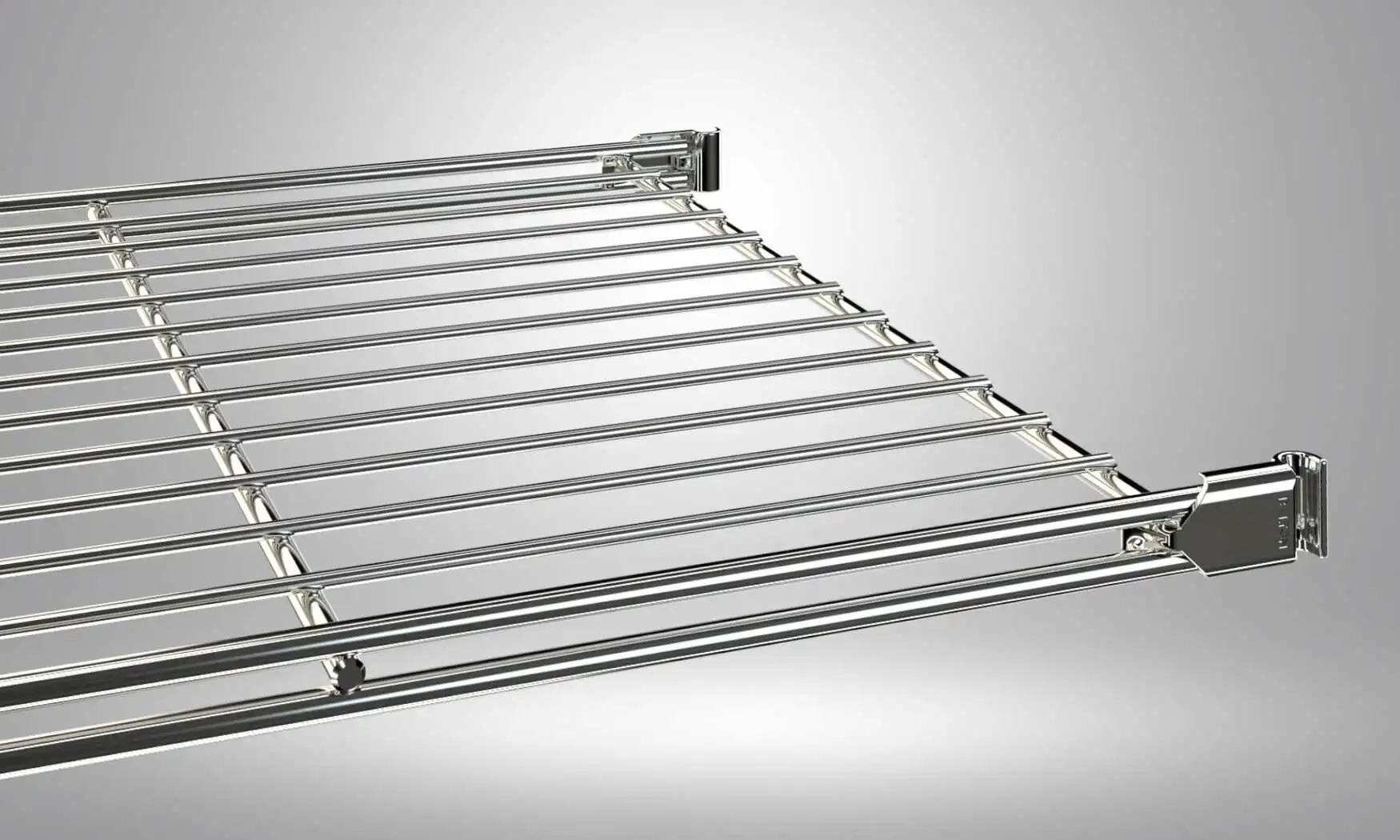 Die Halterungen können nachgekauft werden, so dass daß Regal mehrfach umziehen kann.