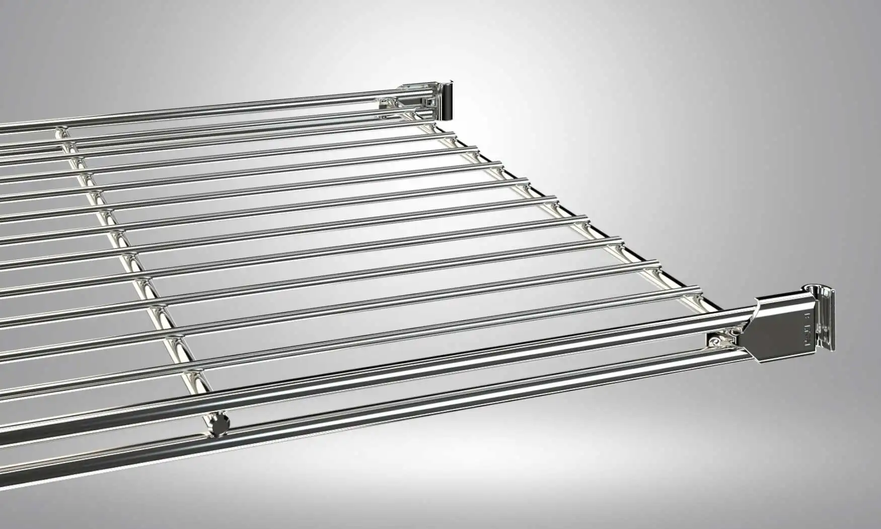 Die Halterungen können nachgekauft werden, so dass daß Regal mehrfach umziehen kann.