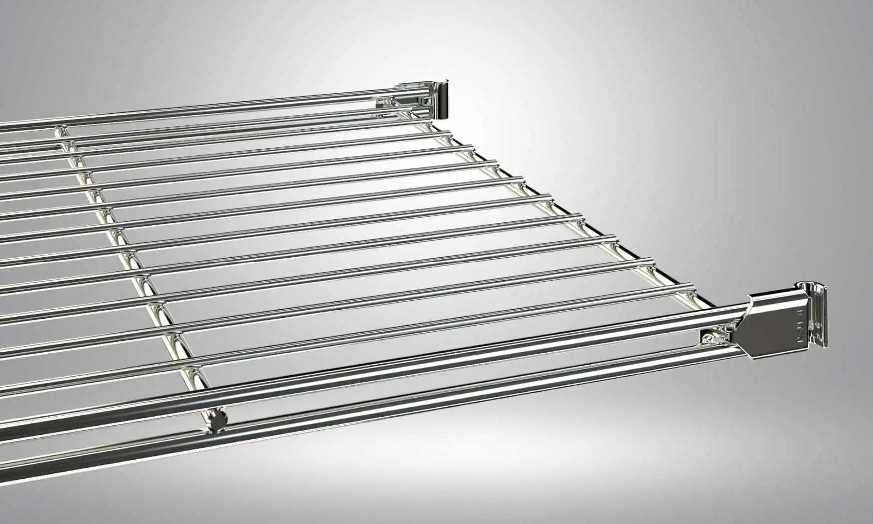 Die Halterungen können nachgekauft werden, so dass daß Regal mehrfach umziehen kann.