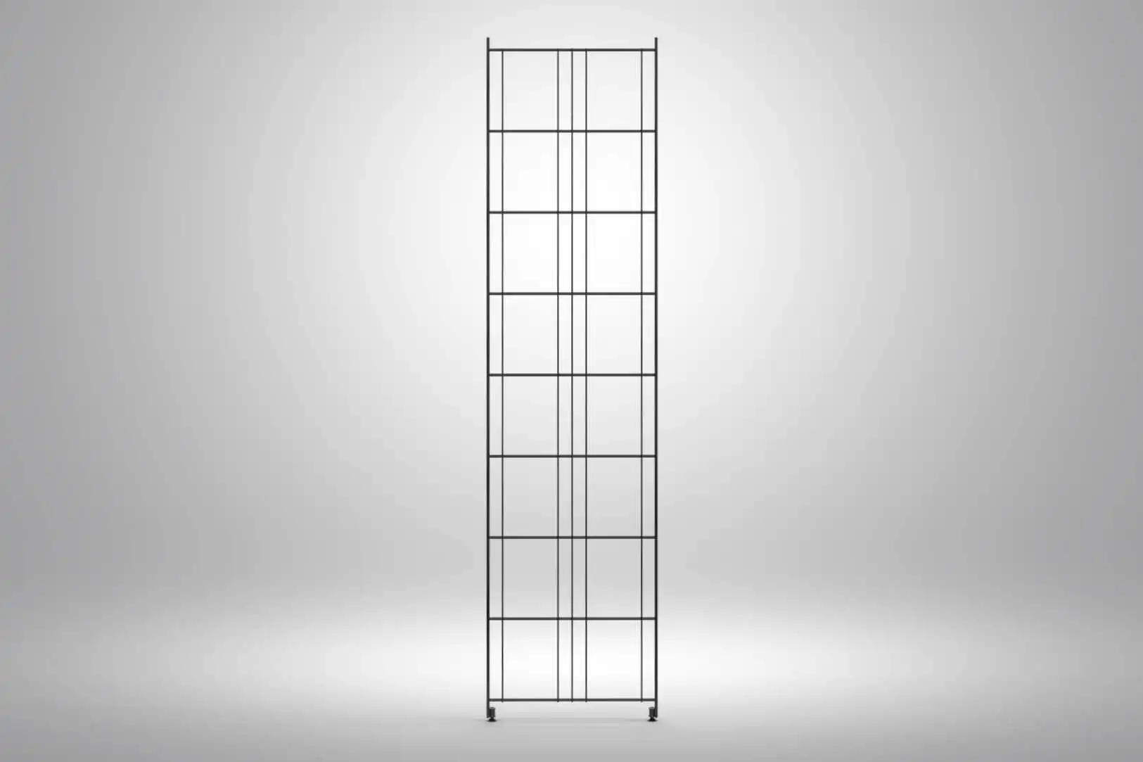 Art. Nr. 270121 pulverbeschichtete Regalseitenteil in Schwarz hergestellt in Deutschland von BALTON