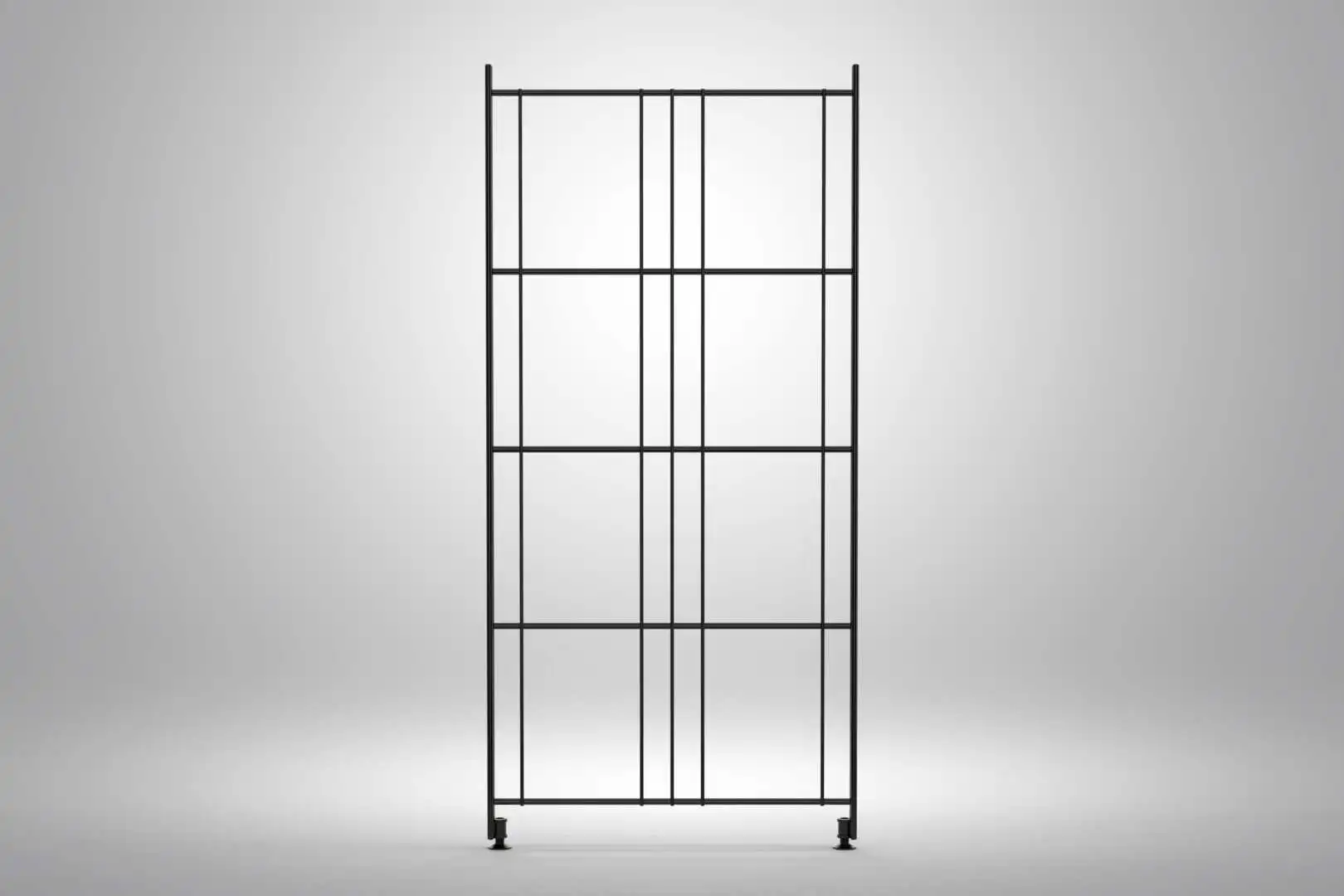 270101 Regalleiter schwarz pulverbeschichtet 80x38cm