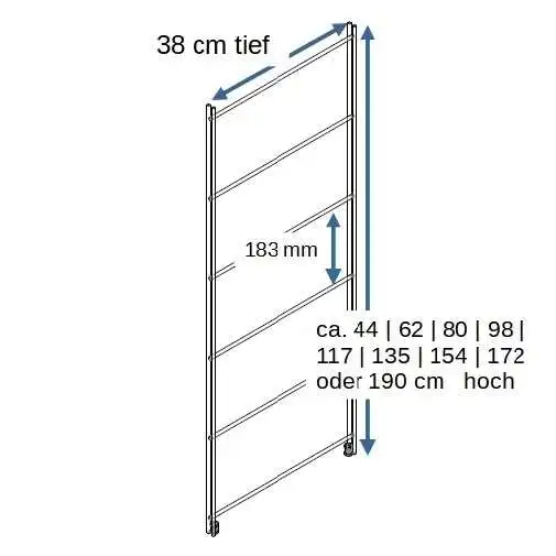 Verschraubbare Möbelfüße aus Metall zum Ausgleich von Bodenunebenheiten