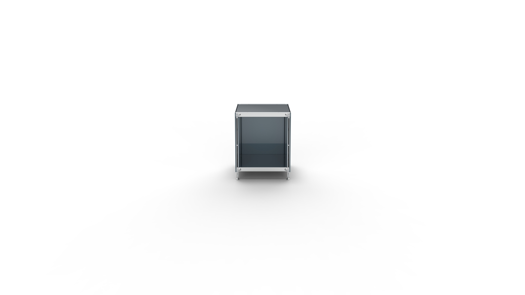 Kubus Lowboard Metall Anthrazit – 40 x 50 x 50 cm (Breite x Höhe x Tiefe) Pulverbeschichtetes Metall, Farbe: Anthrazit Offenes Fach für Bücher, Deko, Technik Modernes, minimalistisches Design Ideal für Wohnzimmer, Büro, Flur Industrieller Look – kombinierbar mit BALTON Regalsystem Robust, langlebig, Made in Germany Perfekt als Sideboard, TV-Board oder Ablage