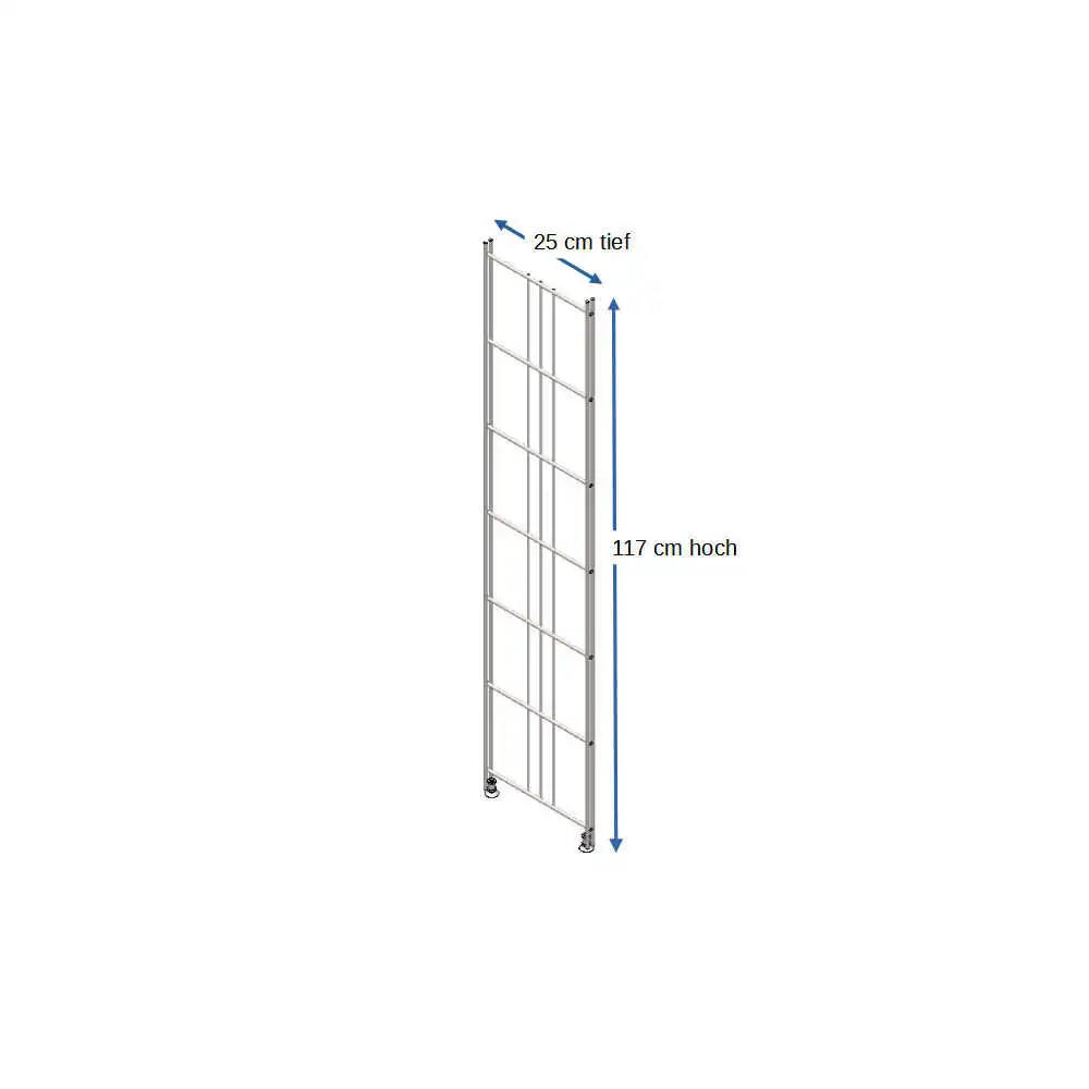 470110 Regalleiter BIII 250 117 cm hoch 25 cm breit