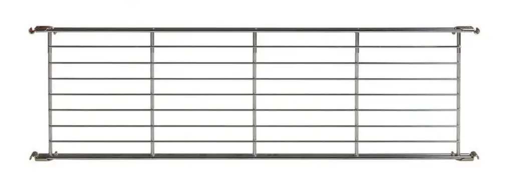 470220-2  Gitterboden 85x25 cm mit Halterungen, Metall, verchromt B-Ware