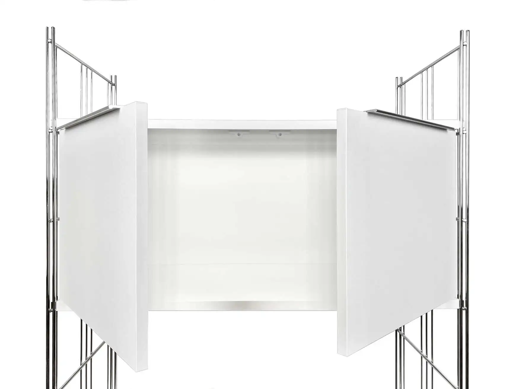 Art. Nr. 18075 - Holzkorpus mit 2 Türen in strahlendem weiss