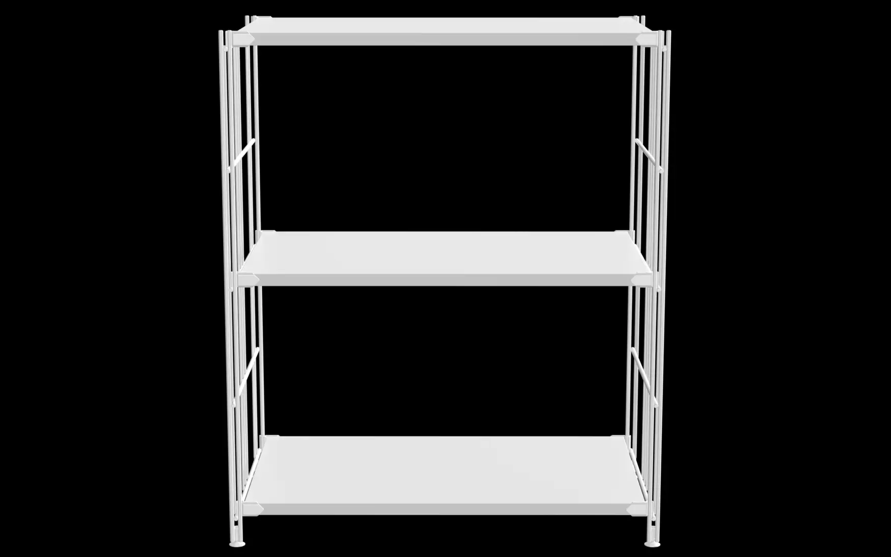 BIII Regal 80 x 67 x 38 cm mit 3 weißen Holzböden – Art.-Nr. 909216 Das BIII Regal mit den Maßen 80 cm Höhe, 67 cm Breite und 38 cm Tiefe vereint klare Linien mit hoher Funktionalität. Mit drei weißen Holzböden bietet es großzügigen Stauraum für Bücher, Deko-Objekte, Bürobedarf oder Küchenutensilien. Die seitlichen Regalleitern bestehen aus stabilem Stahl mit einer weiß glänzenden Beschichtung, die dem Regal ein modernes und zugleich zeitloses Aussehen verleiht. Ideal für Wohnräume, Homeoffice oder kreative Arbeitsbereiche – das offene Design sorgt für Leichtigkeit im Raum und lässt sich vielseitig kombinieren. Durch das modulare BALTON-System kann das Regal bei Bedarf flexibel erweitert werden.