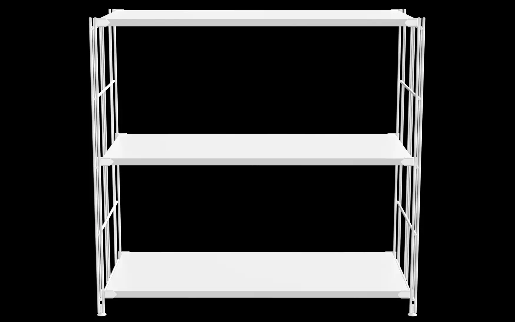 BIII Regal 80 x 87 x 38 cm mit 3 weißen Holzböden – Art.-Nr. 909217 Das breite BIII Regal mit den Maßen 80 cm Höhe, 87 cm Breite und 38 cm Tiefe überzeugt durch ein zeitloses, funktionales Design und großzügige Ablageflächen. Ausgestattet mit drei weißen Holzböden bietet es viel Platz für Bücher, Dekoration oder Arbeitsmaterialien. Die Regalleitern bestehen aus weiß beschichtetem Stahl mit glänzender Oberfläche – sie verleihen dem Regal Stabilität und eine moderne, luftige Optik.