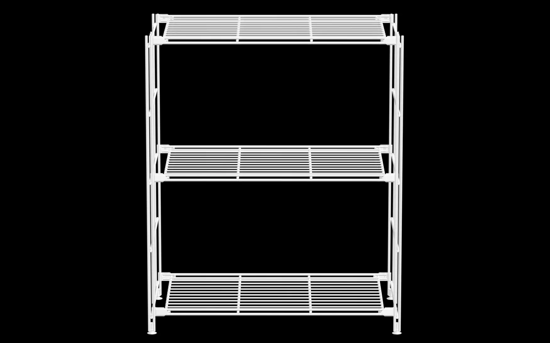 BIII Regal 80 x 67 x 38 cm mit 3 weißen Gitterböden – Art.-Nr. 906218 Das großzügige BIII Regal mit den Maßen 80 cm Höhe, 67 cm Breite und 38 cm Tiefe punktet mit seinem luftigen Design und moderner Ausstrahlung. Mit drei weißen Gitterböden ausgestattet, bietet es viel Platz für Bücher, Deko-Elemente, Pflanzen oder Büromaterialien. Die weißen, beschichteten Stahlseitenteile sorgen für Stabilität und unterstreichen den klaren, zeitgemäßen Look – eine stilvolle Lösung für Wohn-, Arbeits- oder Kreativräume.