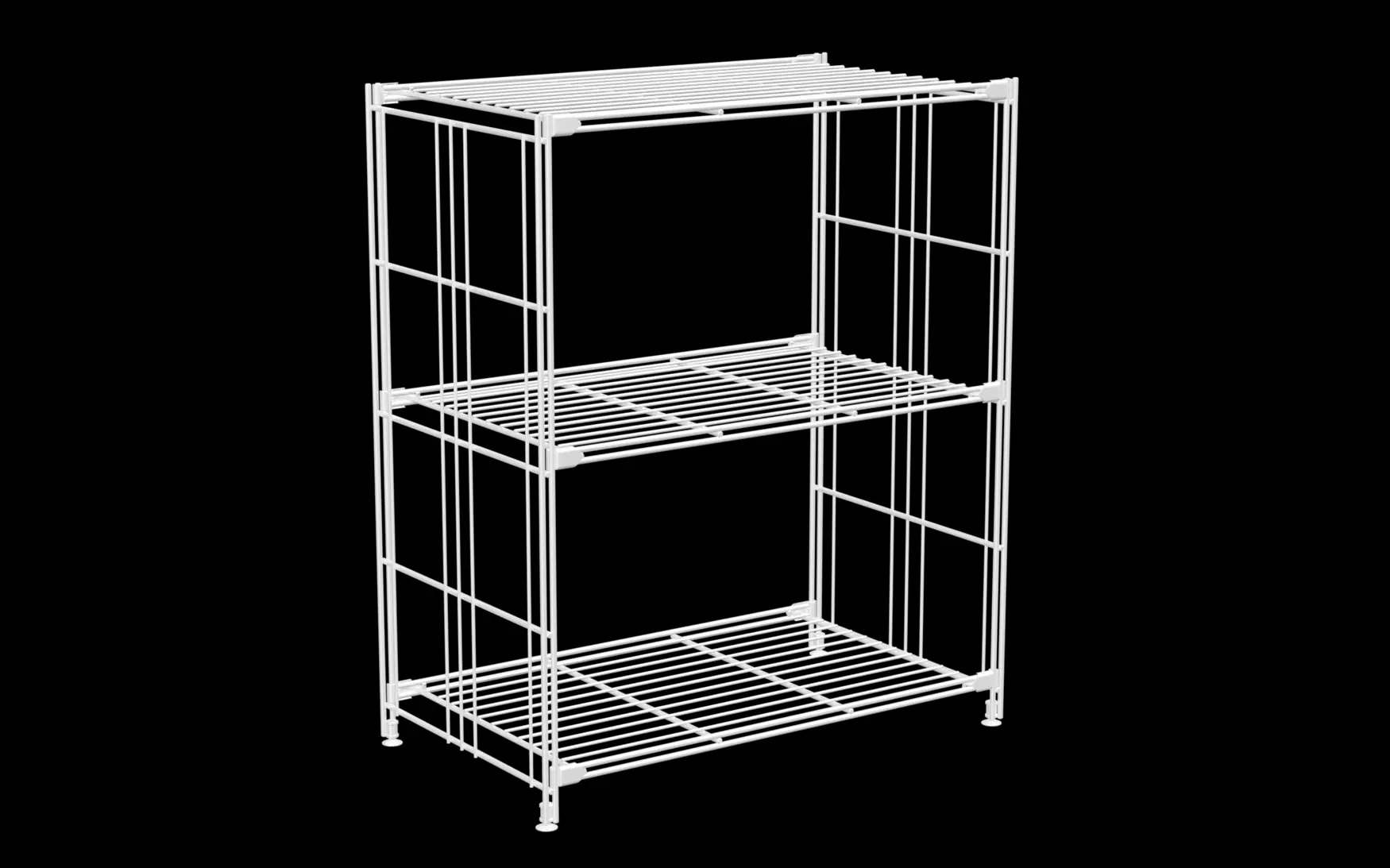 BIII Regal 80 x 67 x 38 cm mit 3 weißen Gitterböden – Art.-Nr. 906218 Das großzügige BIII Regal mit den Maßen 80 cm Höhe, 67 cm Breite und 38 cm Tiefe punktet mit seinem luftigen Design und moderner Ausstrahlung. Mit drei weißen Gitterböden ausgestattet, bietet es viel Platz für Bücher, Deko-Elemente, Pflanzen oder Büromaterialien. Die weißen, beschichteten Stahlseitenteile sorgen für Stabilität und unterstreichen den klaren, zeitgemäßen Look – eine stilvolle Lösung für Wohn-, Arbeits- oder Kreativräume.