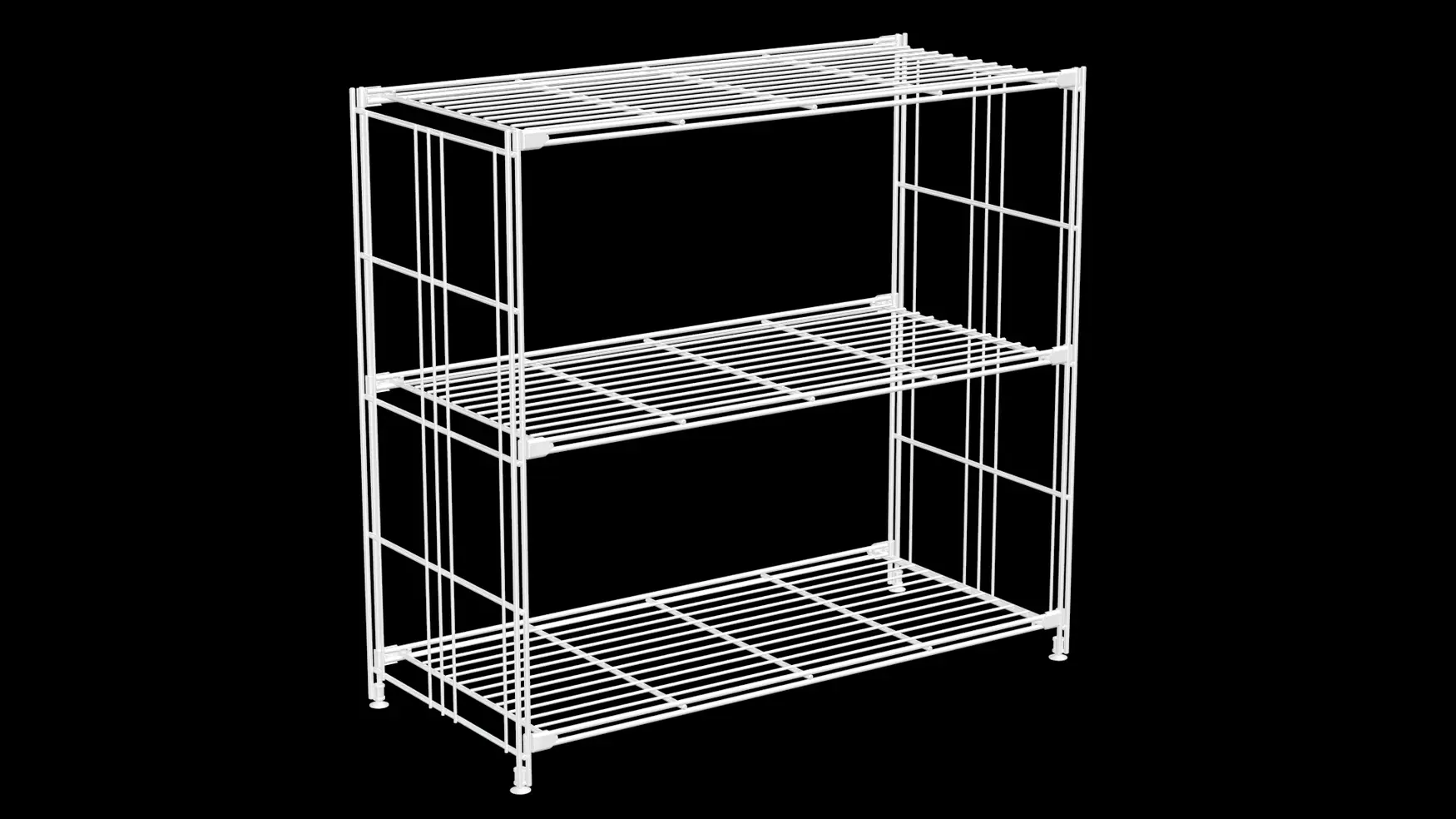 BIII Regal 80 x 87 x 38 cm mit 3 weißen Gitterböden – Art.-Nr. 906219 Das breite BIII Regal mit den Maßen 80 cm Höhe, 87 cm Breite und 38 cm Tiefe überzeugt durch sein funktionales und luftiges Design. Ausgestattet mit drei weißen Gitterböden bietet es großzügige Ablageflächen für Bücher, Deko oder Bürobedarf. Die Regalleitern bestehen aus Stahl mit einer weiß beschichteten, glänzenden Oberfläche und sorgen für hohe Stabilität sowie einen modernen, klaren Look – ideal für Wohn- oder Arbeitsräume.