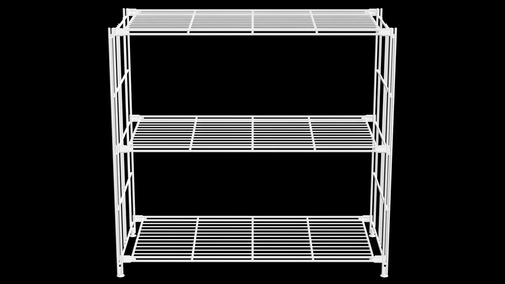 BIII Regal 80 x 87 x 38 cm mit 3 weißen Gitterböden – Art.-Nr. 906219 Das breite BIII Regal mit den Maßen 80 cm Höhe, 87 cm Breite und 38 cm Tiefe überzeugt durch sein funktionales und luftiges Design. Ausgestattet mit drei weißen Gitterböden bietet es großzügige Ablageflächen für Bücher, Deko oder Bürobedarf. Die Regalleitern bestehen aus Stahl mit einer weiß beschichteten, glänzenden Oberfläche und sorgen für hohe Stabilität sowie einen modernen, klaren Look – ideal für Wohn- oder Arbeitsräume.