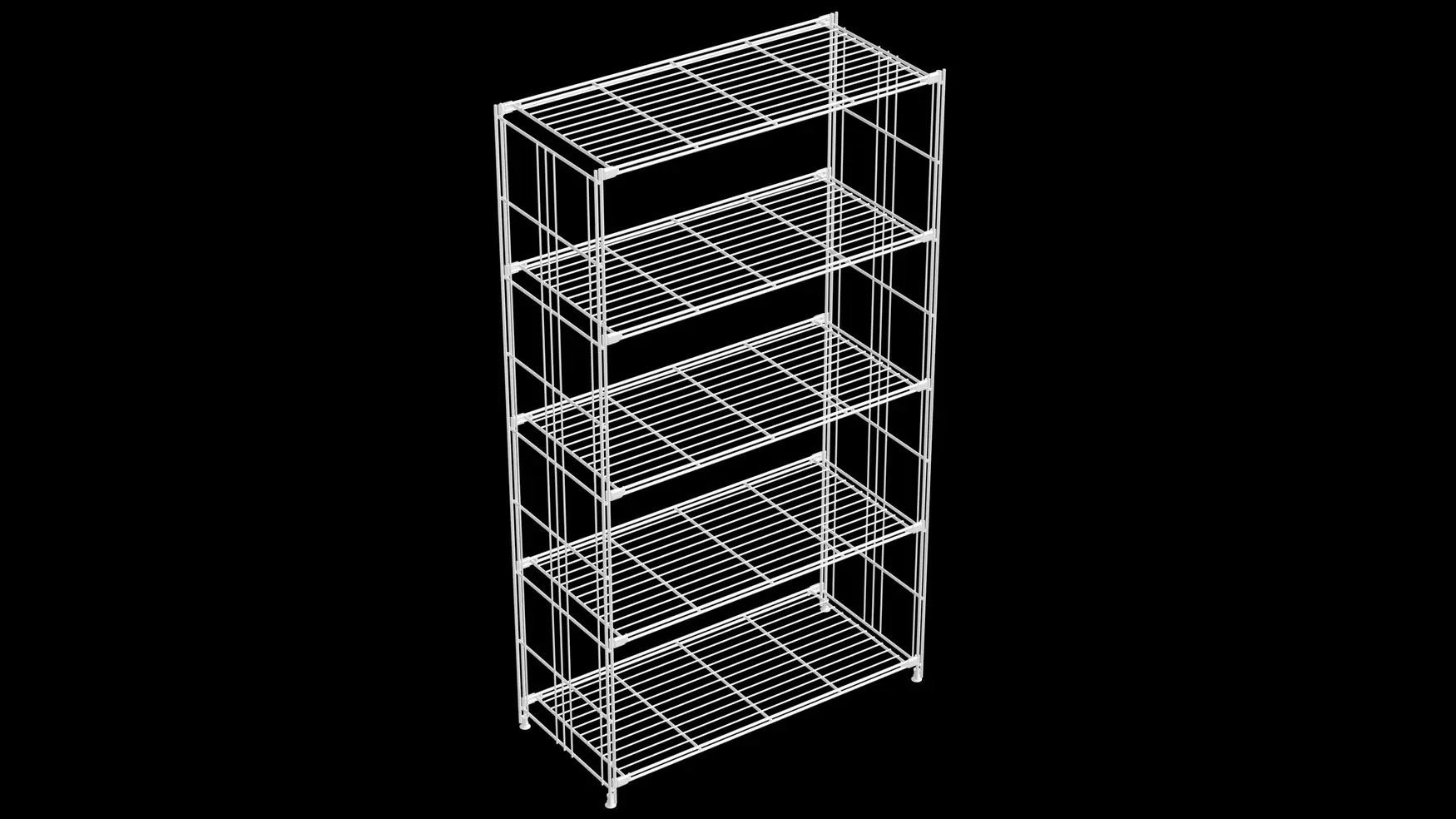 BIII Regal 154 x 87 x 38 cm mit 5 weißen Gitterböden – Art.-Nr. 906619 Das großzügige BIII Regal mit den Maßen 154 cm Höhe, 87 cm Breite und 38 cm Tiefe bietet ein modernes und variables Stauraumkonzept. Fünf weiße Gitterböden schaffen ein offenes Ambiente und viel Platz für Bücher, Dekoration, Pflanzen oder Bürozubehör. Die robusten Seitenteile aus weiß beschichtetem Stahl mit glänzender Oberfläche sorgen für Stabilität, während das schlanke Design für einen cleanen, minimalistischen Look sorgt – ideal für großzügige Wohn- oder Arbeitsräume. Zudem ist das Regal modular erweiterbar und lässt sich flexibel an wechselnde Bedürfnisse anpassen.
