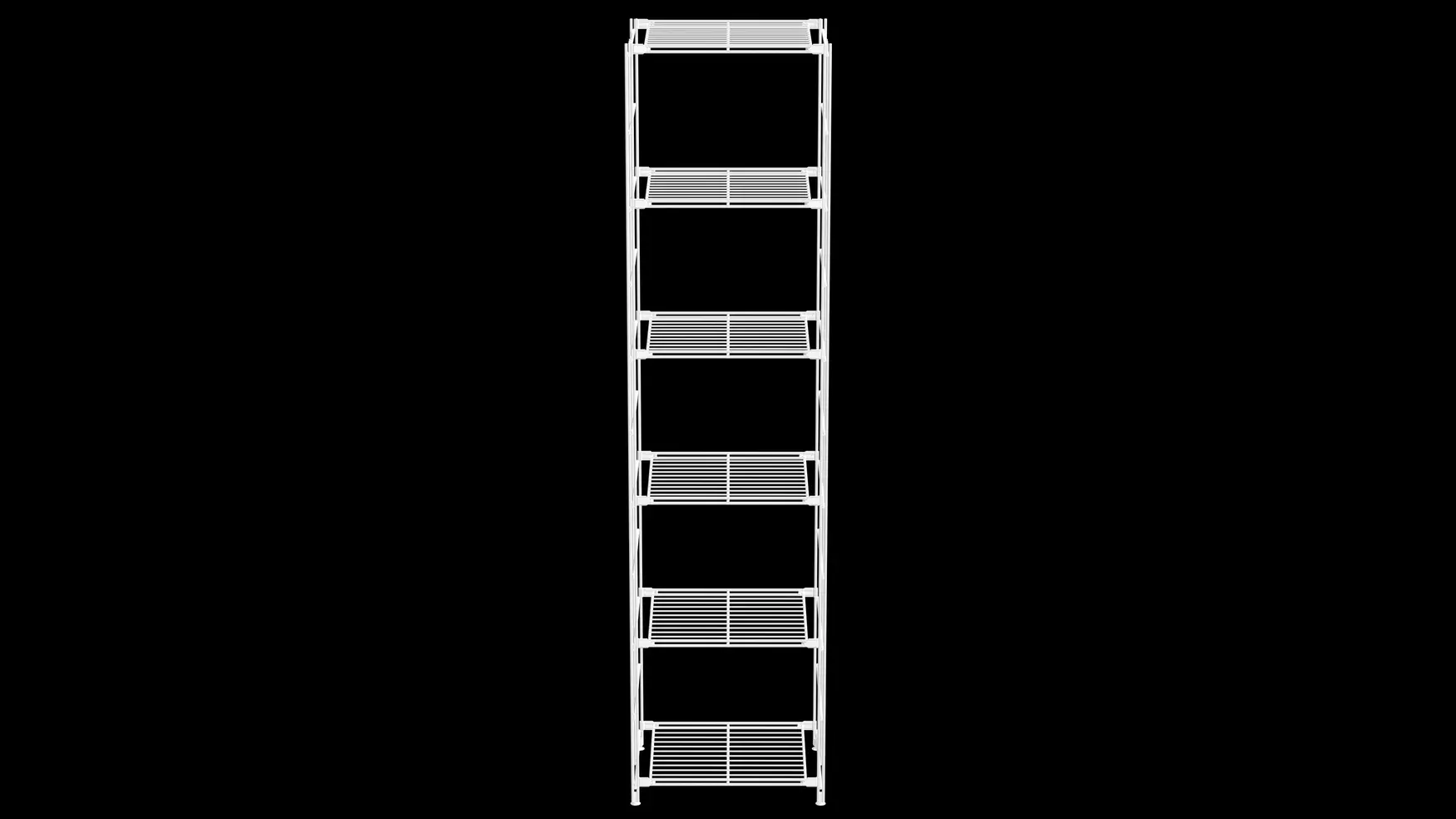 Weißes Regal mit 6 Gitterböden – 190 x 48 x 38 cm | Art.-Nr. 906817 Modern, offen, vielseitig: Das weiße BIII Regal mit 6 Gitterböden bietet auf 190 cm Höhe reichlich Platz für Bücher, Deko oder Bürobedarf. Mit seinem klaren Design fügt es sich perfekt in Wohn-, Arbeits- oder Flurbereiche ein.  Die Seitenteile aus pulverbeschichtetem Stahl in glänzendem Weiß sorgen für Stabilität und einen zeitgemäßen Look. Dank des modularen Aufbaus lässt sich das Regal flexibel erweitern und anpassen.  Ein echtes Design-Statement für moderne Räume.