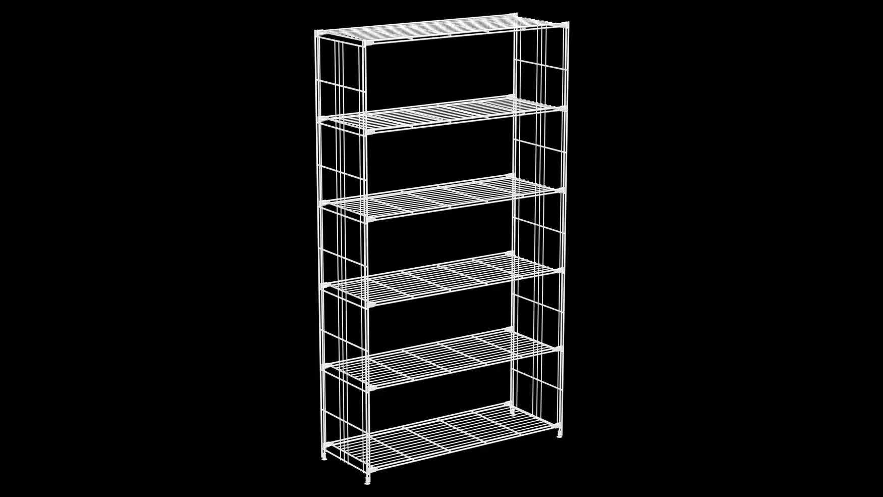 Weißes Regal mit 6 Gitterböden – 190 x 106 x 38 cm Art.-Nr. 906820 Großzügig, modern, erweiterbar: Dieses BIII Regal in Weiß bietet mit 6 Gitterböden und 106 cm Breite jede Menge Platz für Bücher, Wohnaccessoires oder Bürobedarf. Das offene Design sorgt für Leichtigkeit und passt perfekt in große Wohn- oder Arbeitsbereiche.