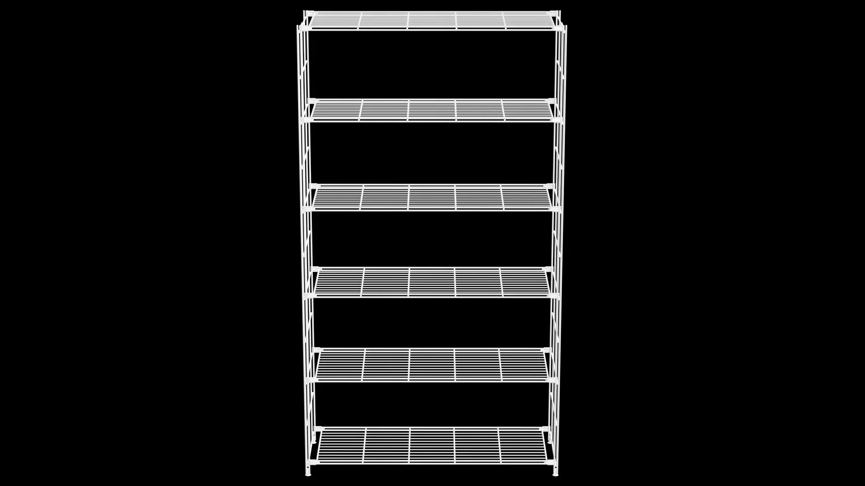 Weißes Regal mit 6 Gitterböden – 190 x 106 x 38 cm Art.-Nr. 906820 Großzügig, modern, erweiterbar: Dieses BIII Regal in Weiß bietet mit 6 Gitterböden und 106 cm Breite jede Menge Platz für Bücher, Wohnaccessoires oder Bürobedarf. Das offene Design sorgt für Leichtigkeit und passt perfekt in große Wohn- oder Arbeitsbereiche.