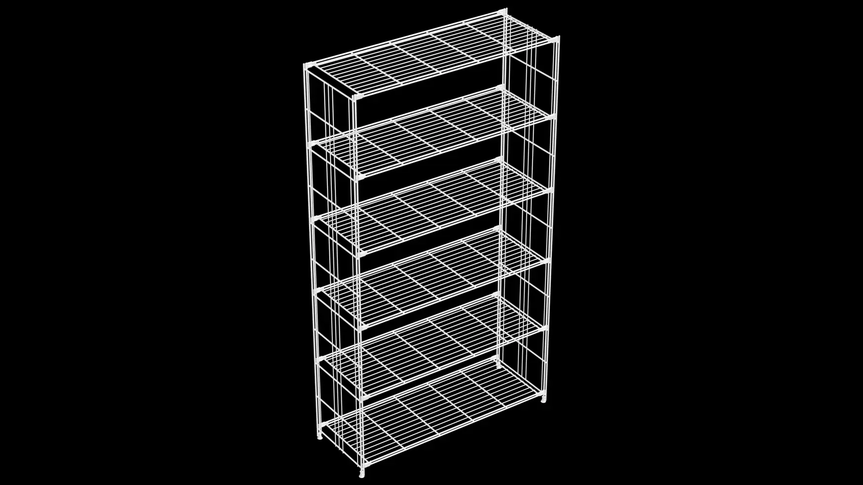 Weißes Regal mit 6 Gitterböden – 190 x 106 x 38 cm Art.-Nr. 906820 Großzügig, modern, erweiterbar: Dieses BIII Regal in Weiß bietet mit 6 Gitterböden und 106 cm Breite jede Menge Platz für Bücher, Wohnaccessoires oder Bürobedarf. Das offene Design sorgt für Leichtigkeit und passt perfekt in große Wohn- oder Arbeitsbereiche.