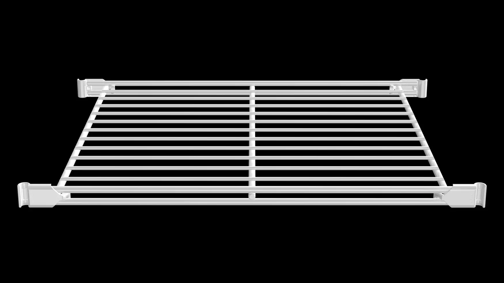 Weißer Gitterboden mit Halterungen – 46 x 38 cm Art.-Nr. 270205 Stabil, schlicht, vielseitig: Der weiß pulverbeschichtete Gitterboden mit Halterungen passt perfekt ins BIII Regalsystem. Ideal zur flexiblen Erweiterung – für Bücher, Deko oder Bürobedarf. Schnell montiert, belastbar und modern im Look.