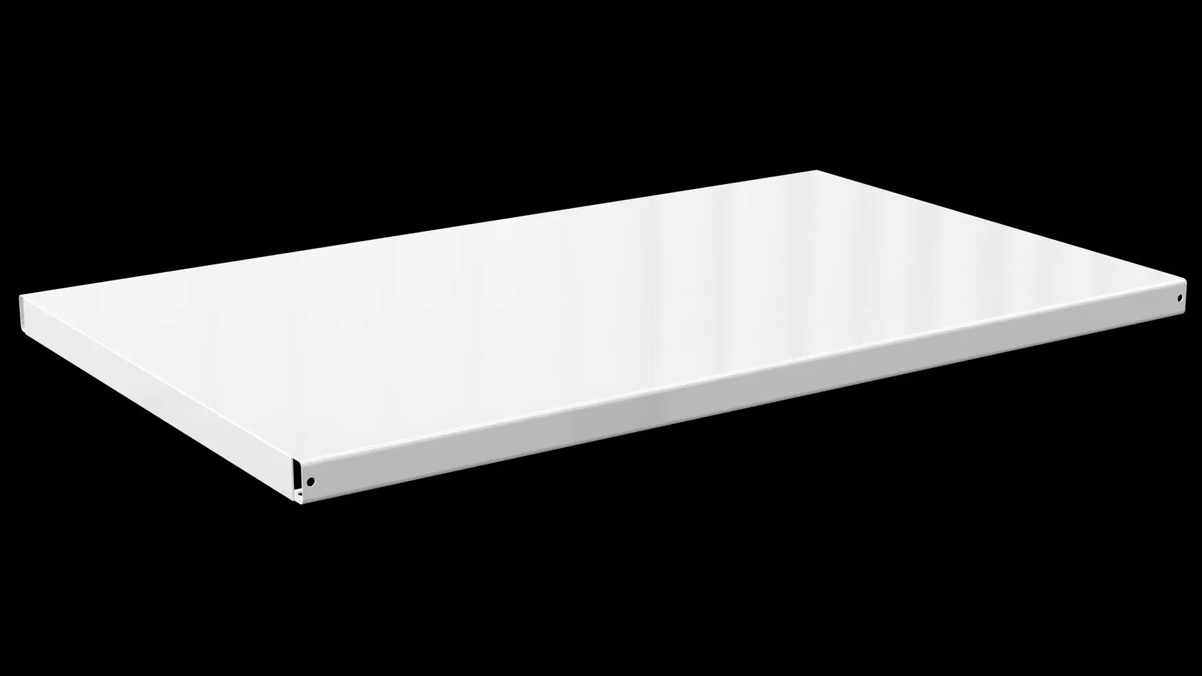 Weißer Blechboden mit Halterungen – 65 x 38 cm Art.-Nr. 272010 Stabil und flexibel: Der pulverbeschichtete weiße Blechboden mit Halterungen bietet im BIII Regalsystem eine praktische und langlebige Ablagefläche. Ideal für Wohn- und Arbeitsbereiche mit modernem, cleanem Look.