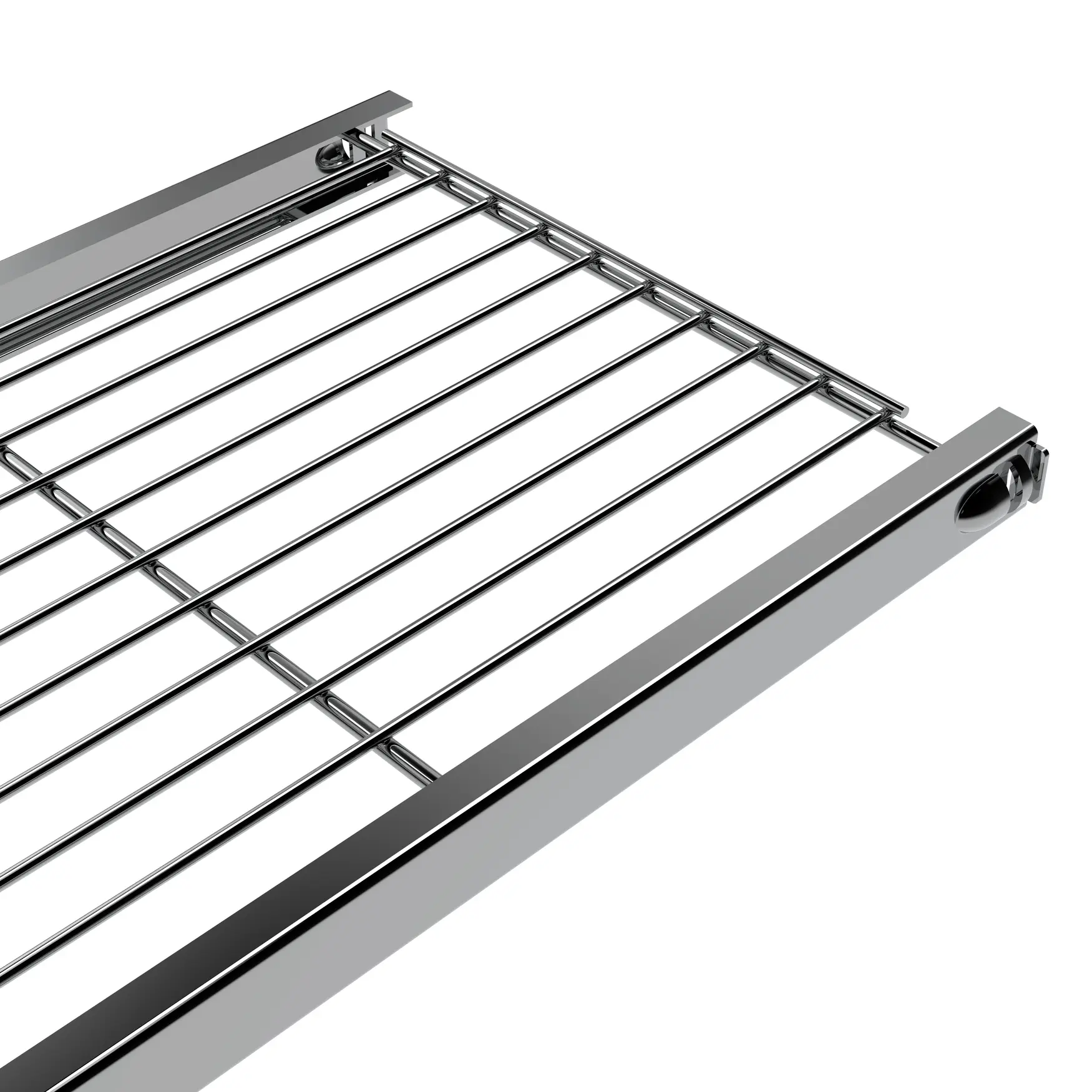 ETAGAIR Gitterbord mit integrierten Halterungen Metall verchromt