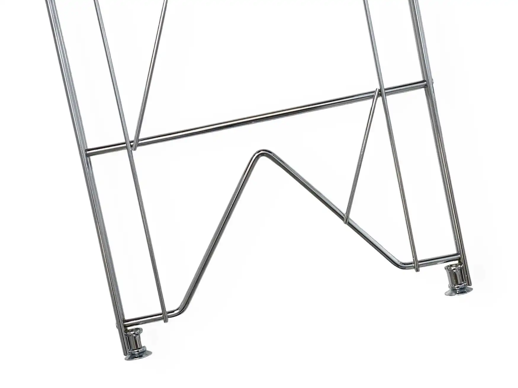 ETAGAIR Regal-Seitenteil Regalleiter Metall verchromt mit Fußstollen oder Buchse (neues Modell)