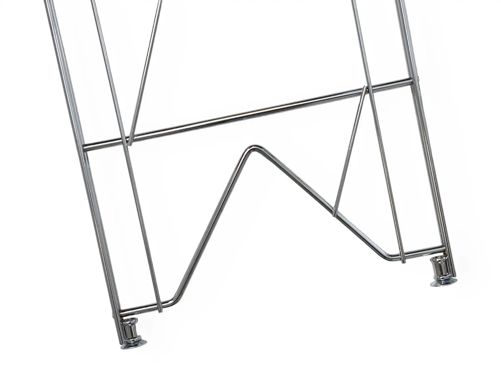 ETAGAIR Regal-Seitenteil Regalleiter Metall verchromt mit Fußstollen oder Buchse (neues Modell)