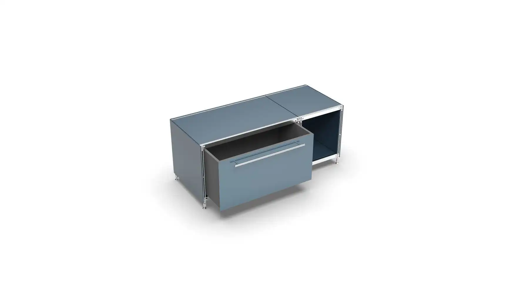 Art. Nr. 910106 Lowboard anthratzit Metall 118 x 50 x 50 cm (Breite x Höhe x Tiefe)