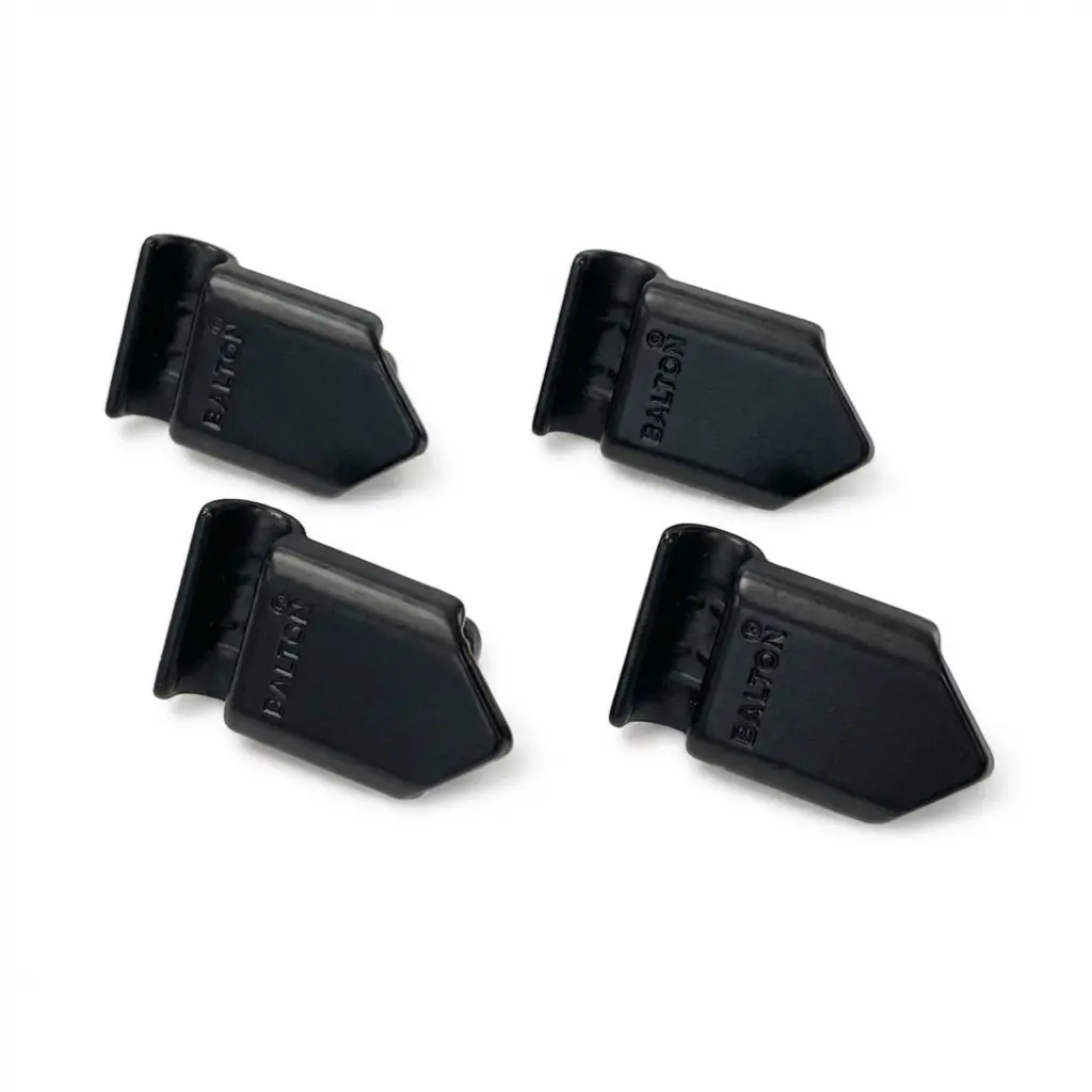 Beschlag für Holzboden 4er Set schwarz beschichtet