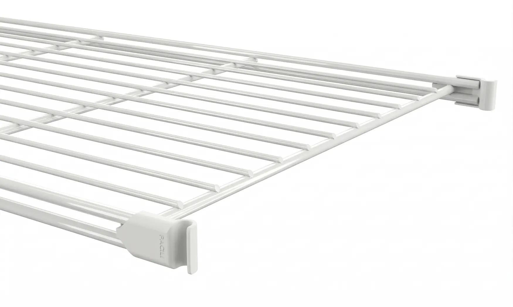 Beschlag für Gitterboden 4er Set weiss beschichtet