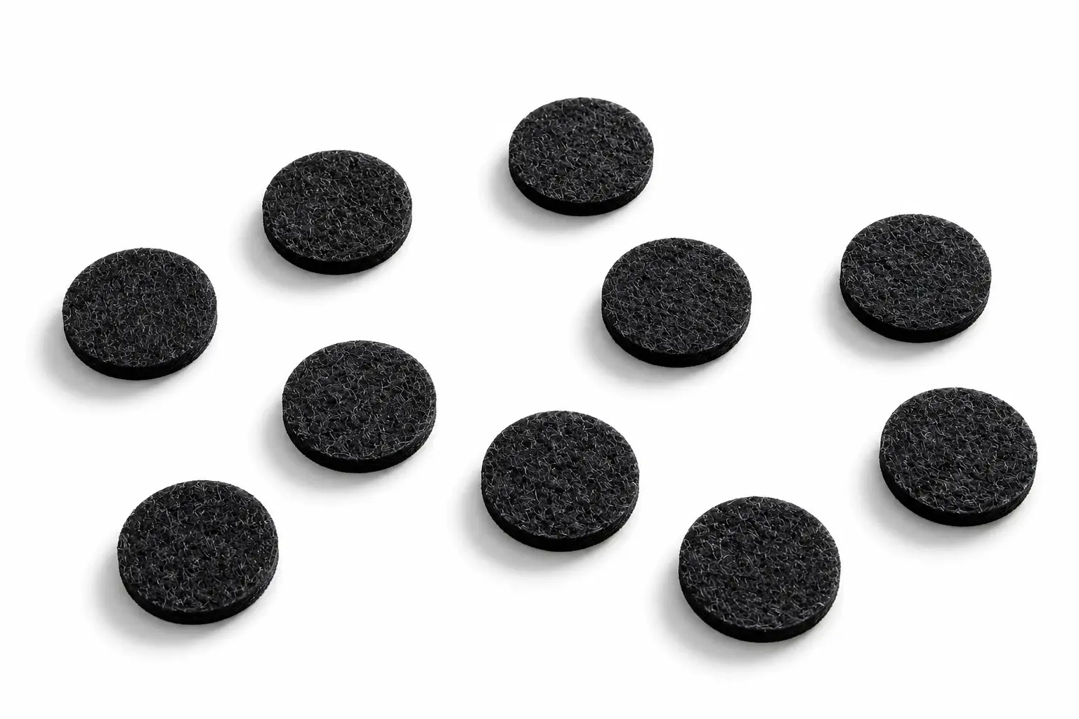 Filzgleiter rund 15 mm selbstklebend 10er Set