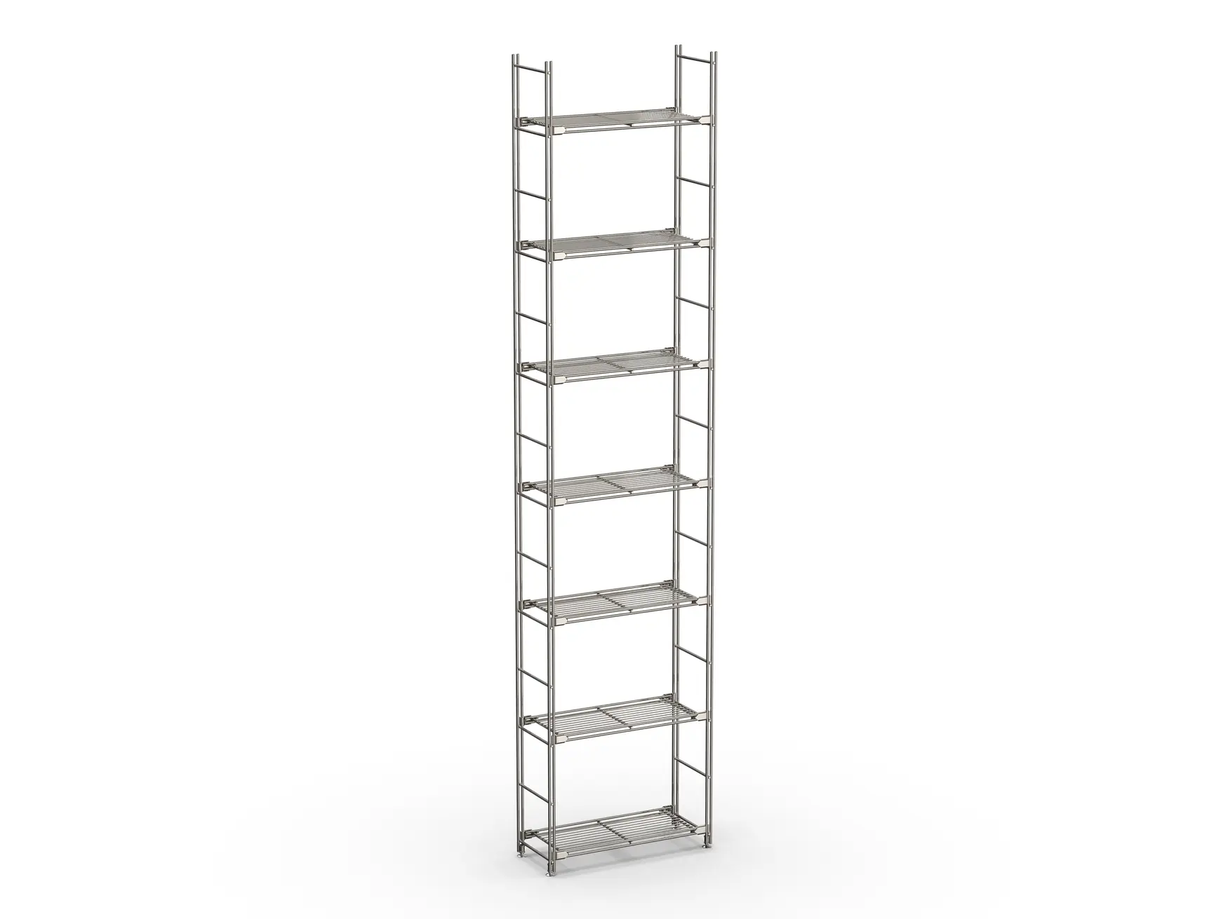 MICRO Regal 19T 207 cm hoch mit 7 Gitterböden