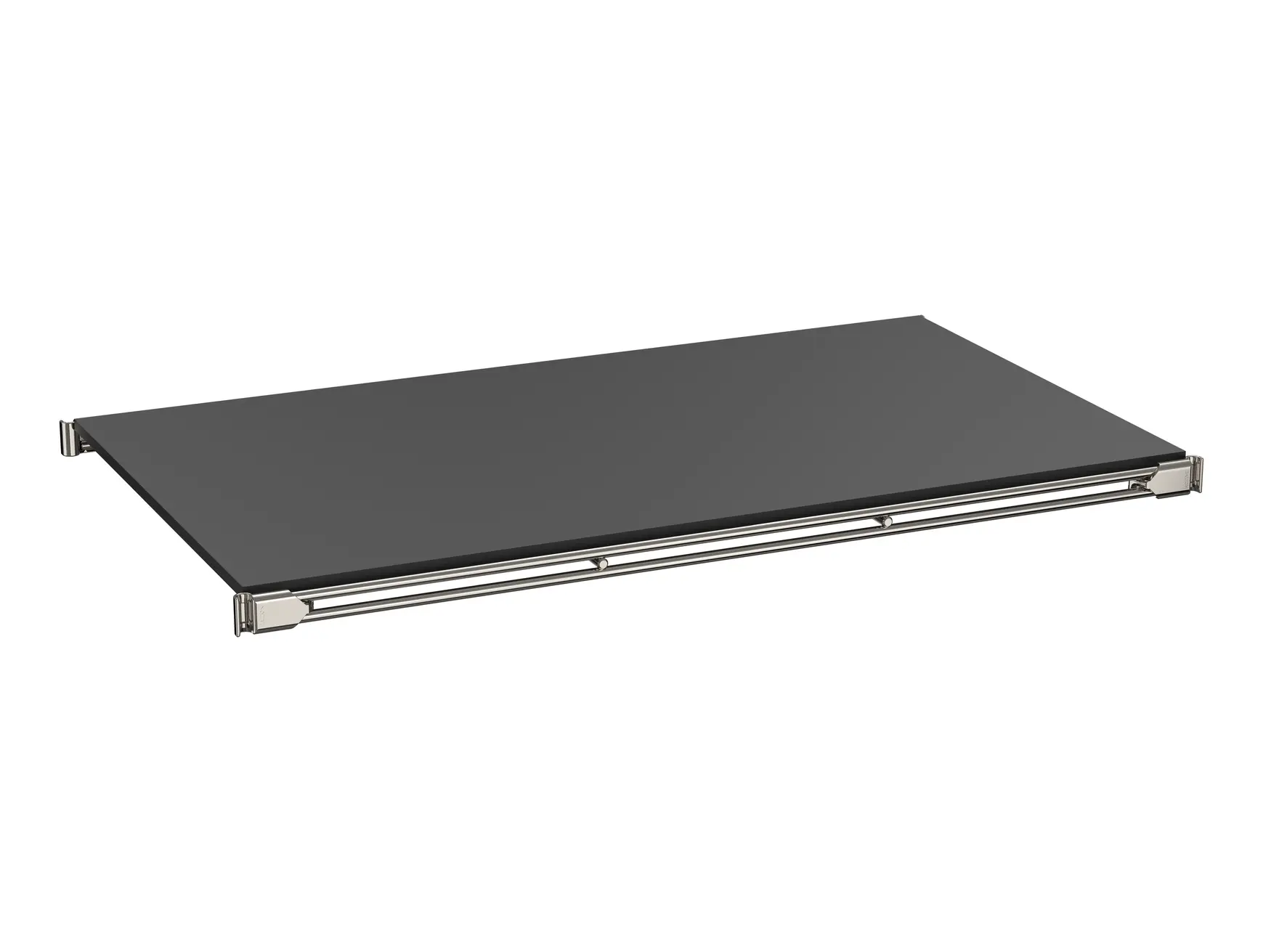 Montagebeispiel mit Gitterboden B3 Auflage Art-Nr. 573311 - 65x38 cm schwarz