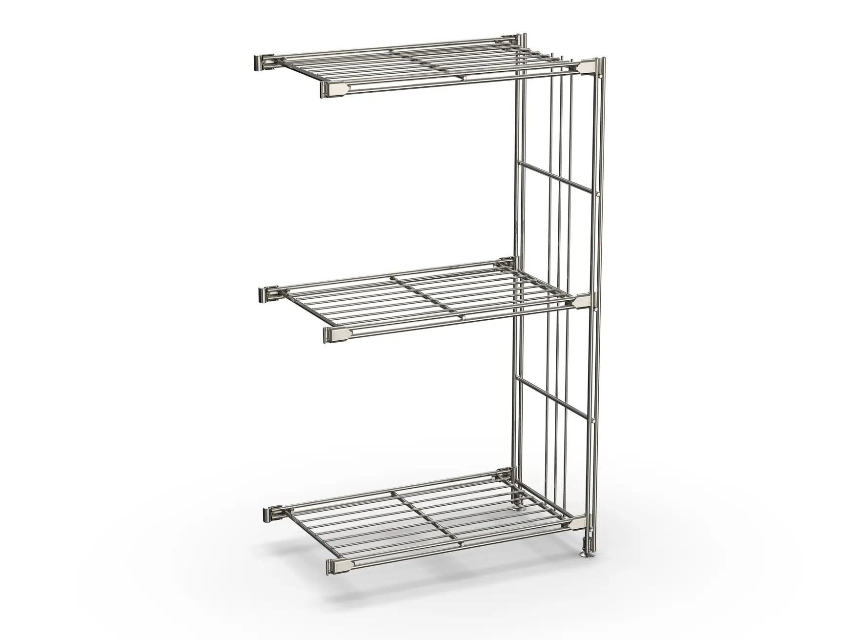 Regal-Ergänzung 25 cm tief 80 cm hoch mit 3 Gitterböden