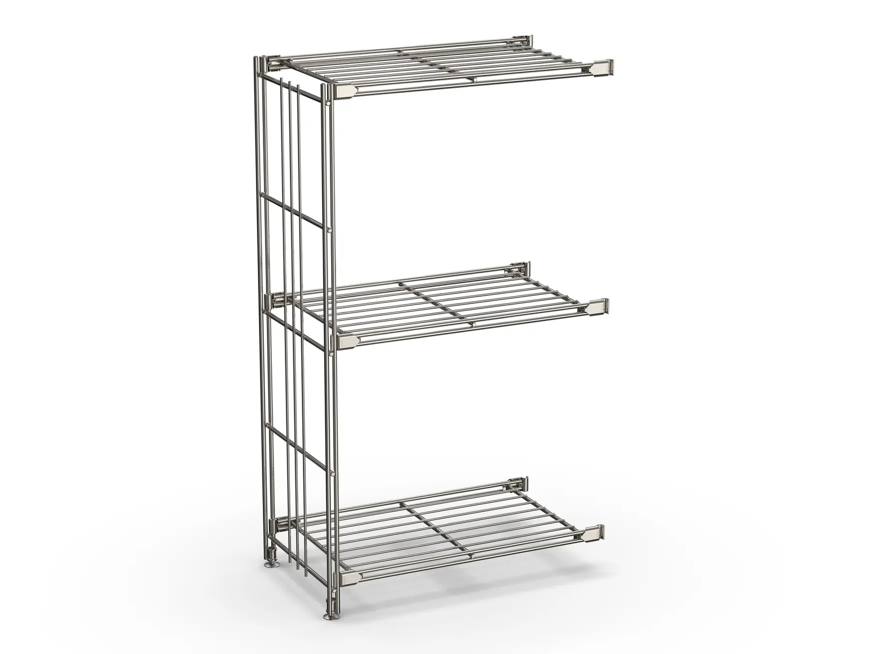 Regal-Ergänzung 25 cm tief 80 cm hoch mit 3 Gitterböden Art-Nr. 908013 - 80x46x25 cm