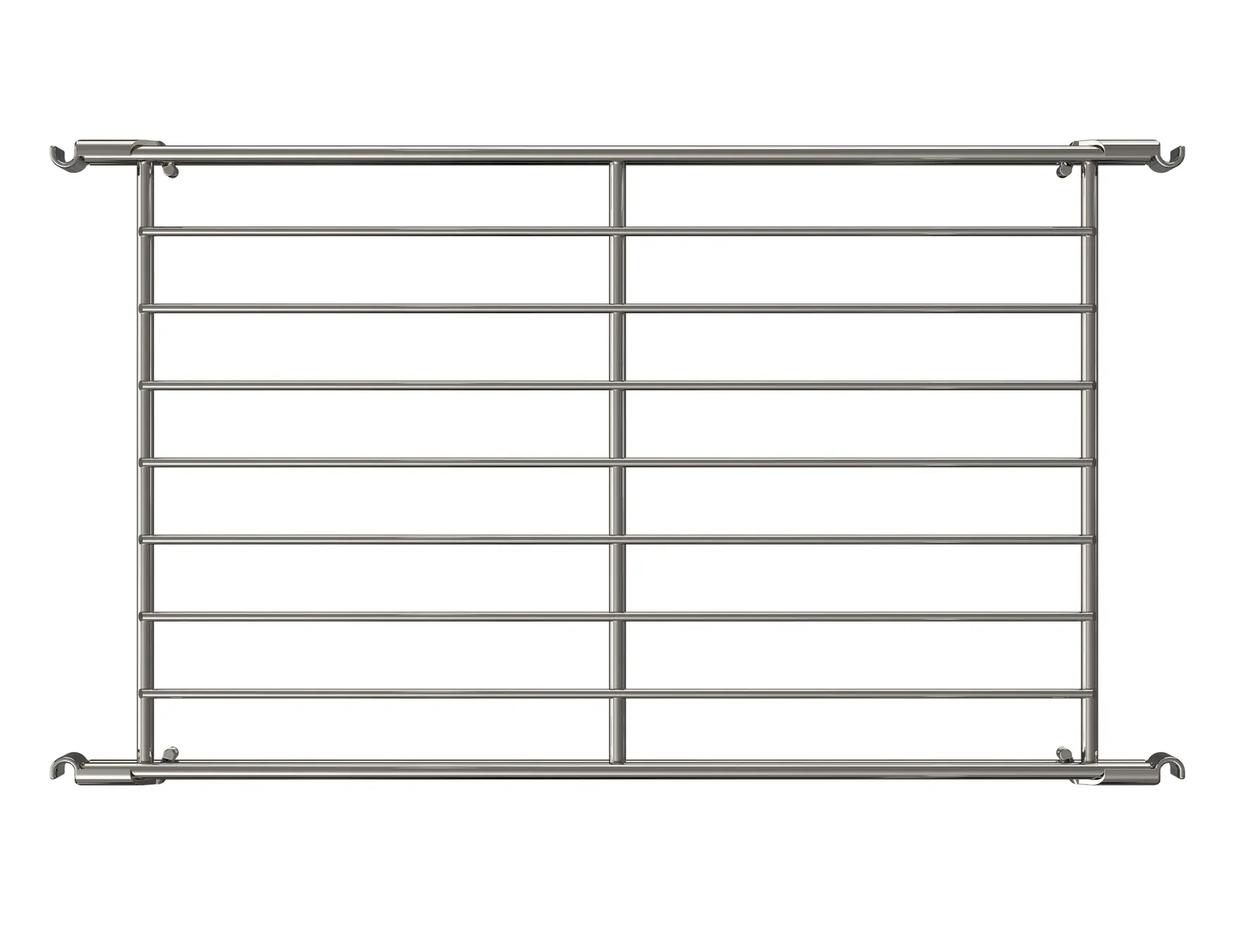 470200 Gitterboden Metall verchromt 46x25 cm