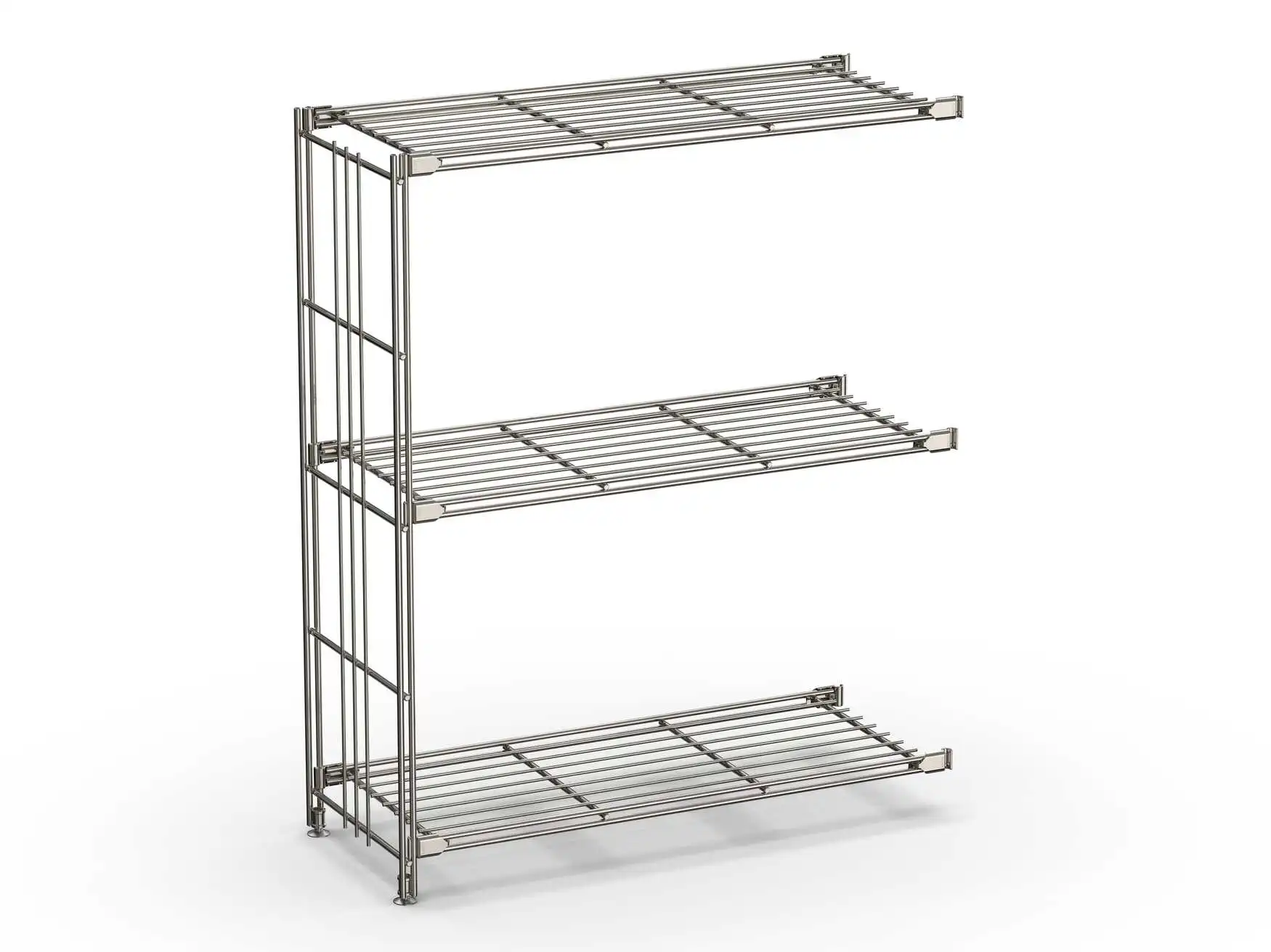 Regal-Ergänzung 25 cm tief 80 cm hoch mit 3 Gitterböden
