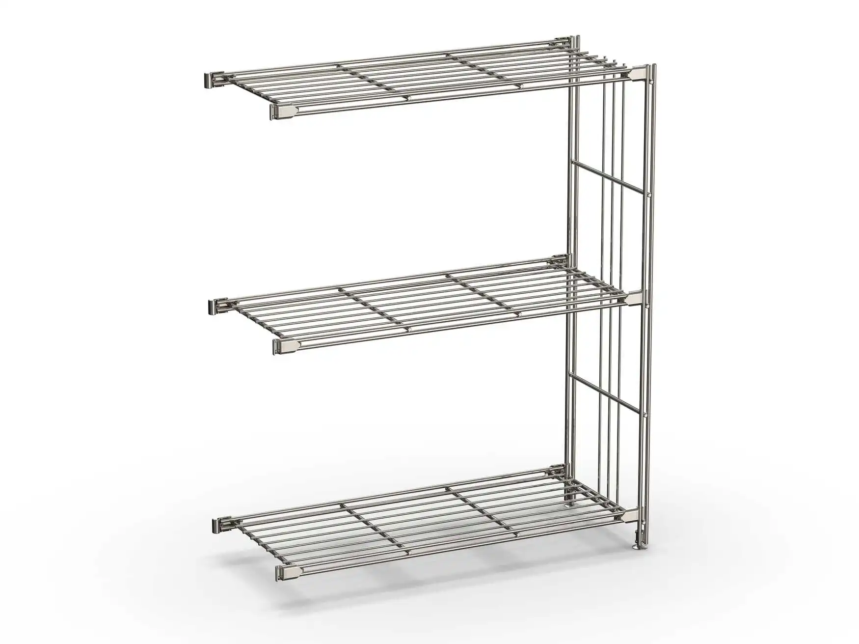 Regal-Ergänzung 25 cm tief 80 cm hoch mit 3 Gitterböden