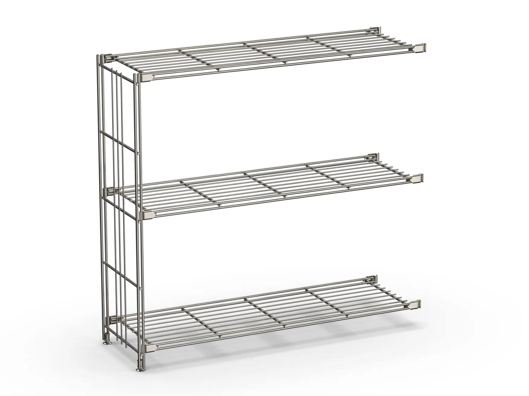 Art-Nr. 908015 - 80x85x25 cm Regal-Ergänzung 25 cm tief 80 cm hoch mit 3 Gitterböden