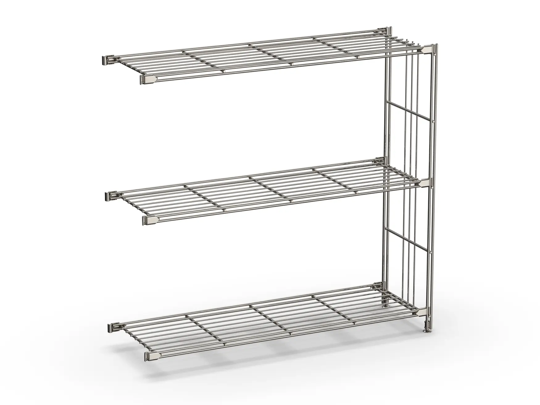 Art-Nr. 908015 - 80x85x25 cm Regal-Ergänzung 25 cm tief 80 cm hoch mit 3 Gitterböden