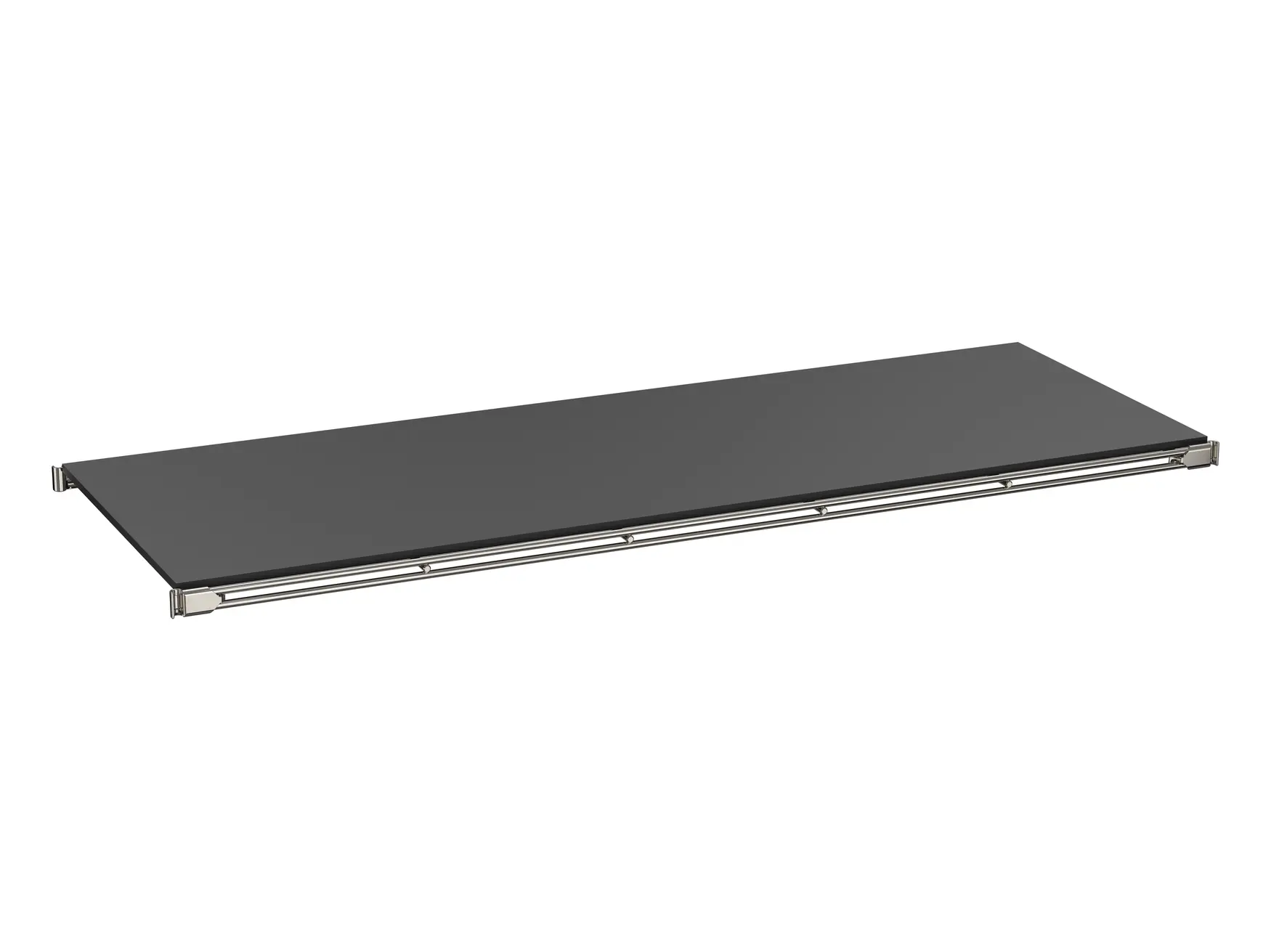 Art.Nr. 907010 Gitterboden chrom mit B3-Auflage schwarz 124x38 cm - BALTON - B3