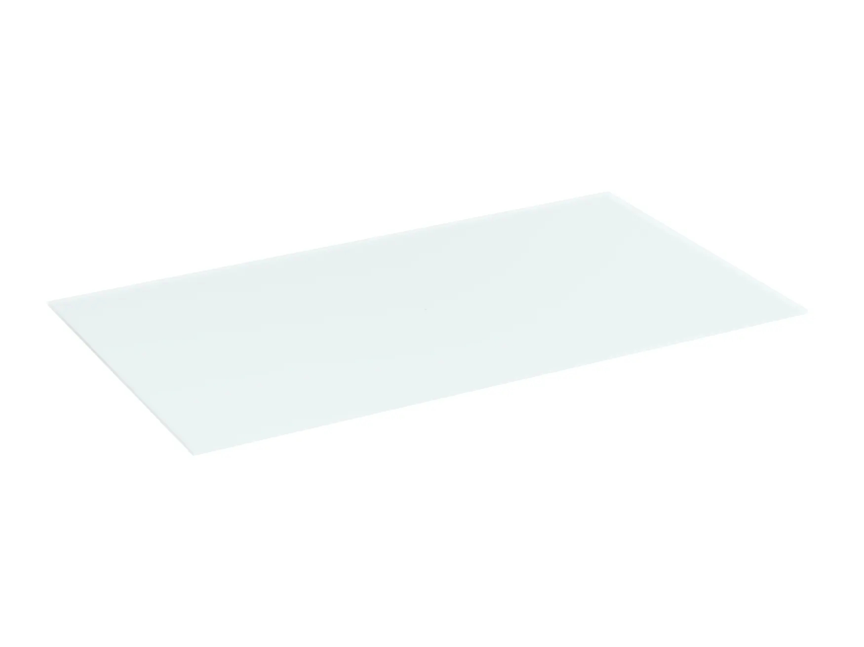 Glasboden B3 65 cm breit - Milchglas