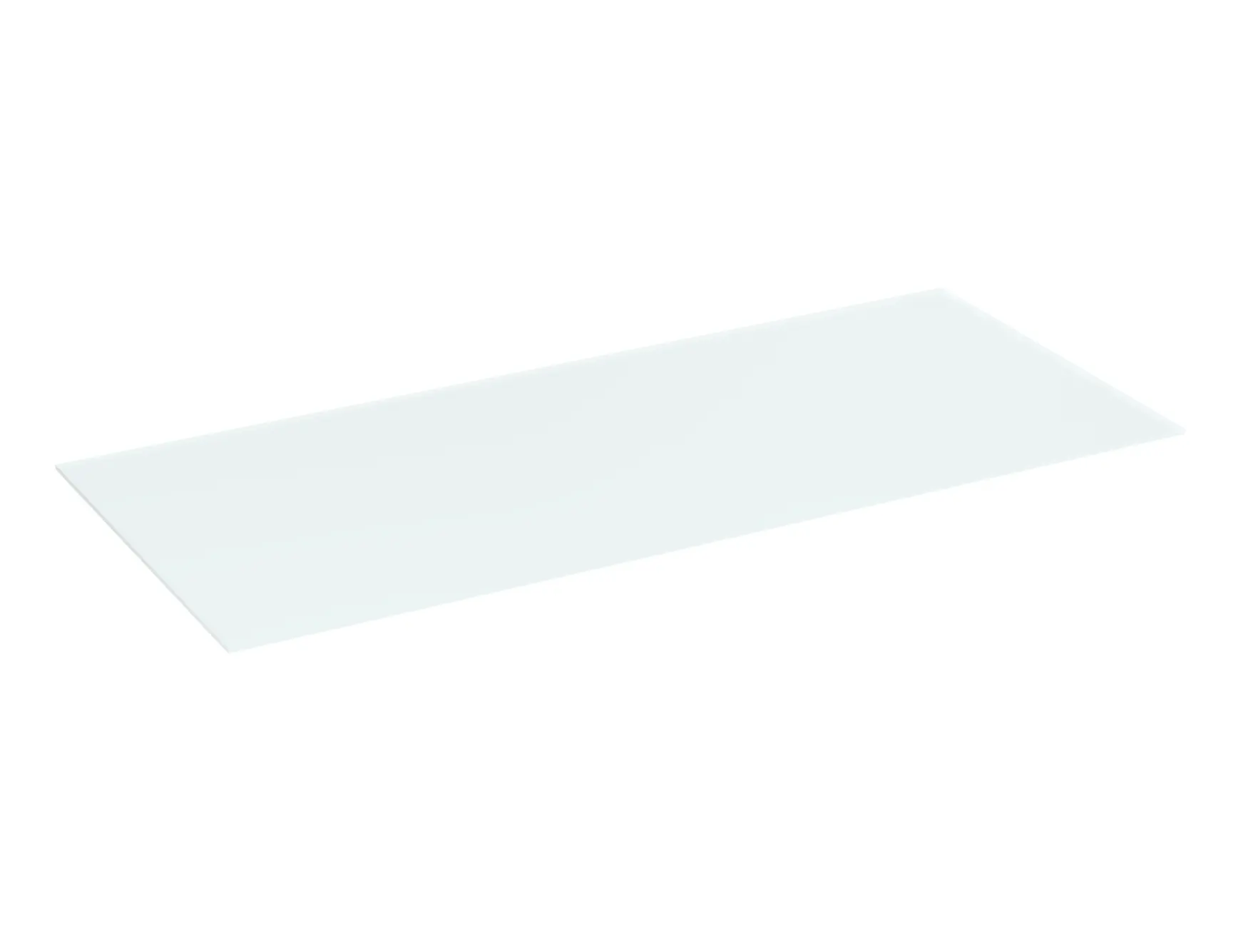 Glasboden B3 85 cm breit - Milchglas
