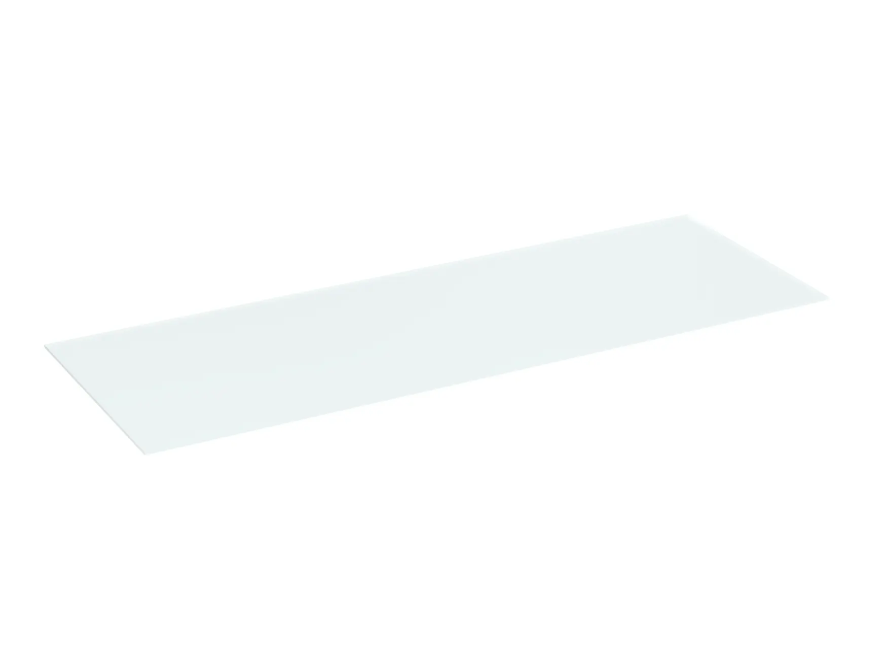 Glasboden B3 104 cm breit - Milchglas
